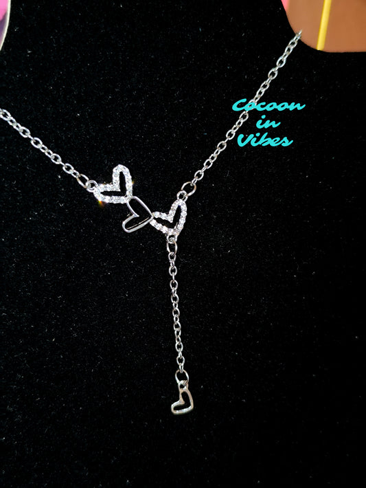 Collier ras-du-cou Cascade de Cœurs – Chute centrale