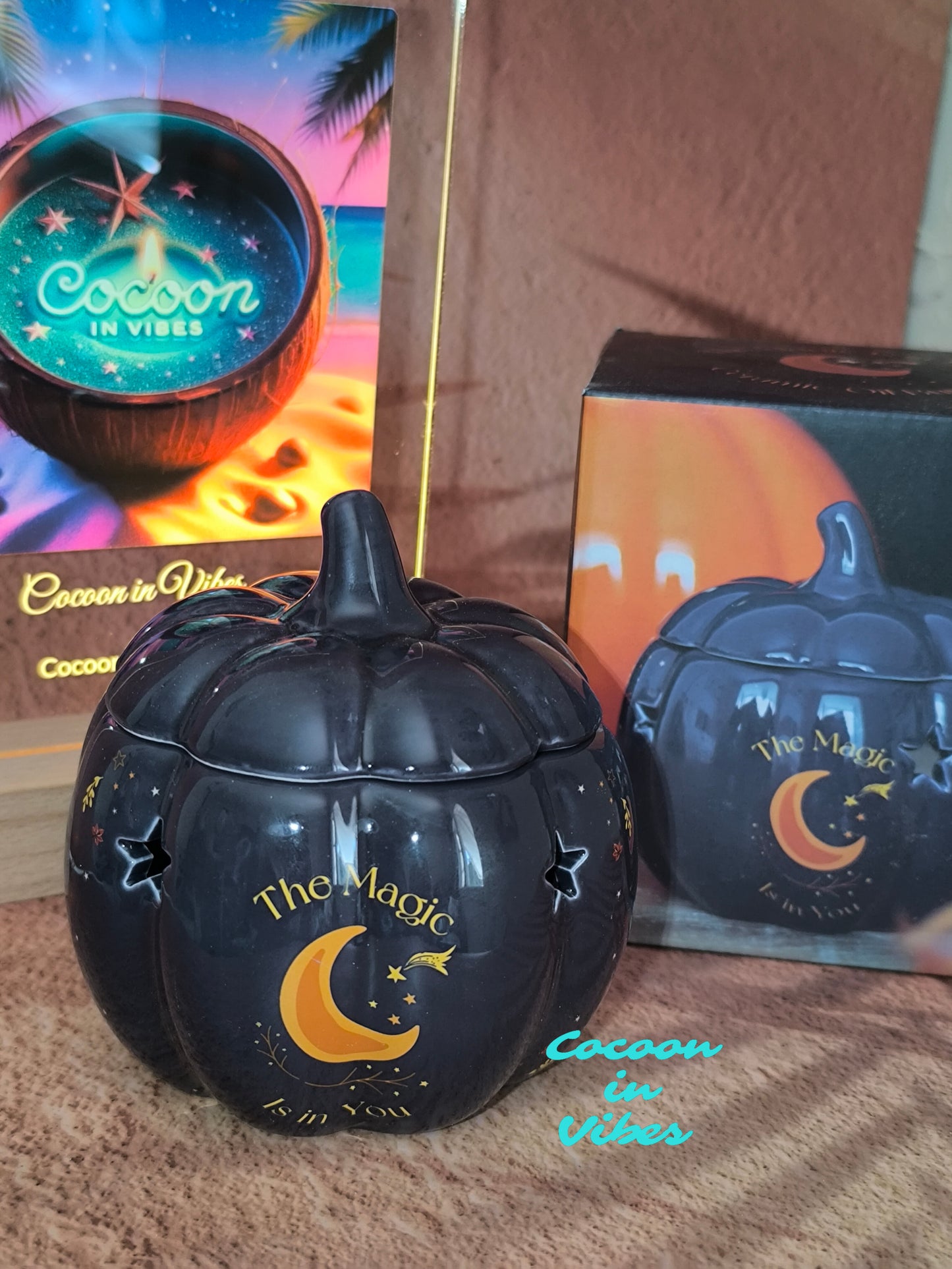 Brûleur Citrouille Bleu Nuit – “The Magic is in You”