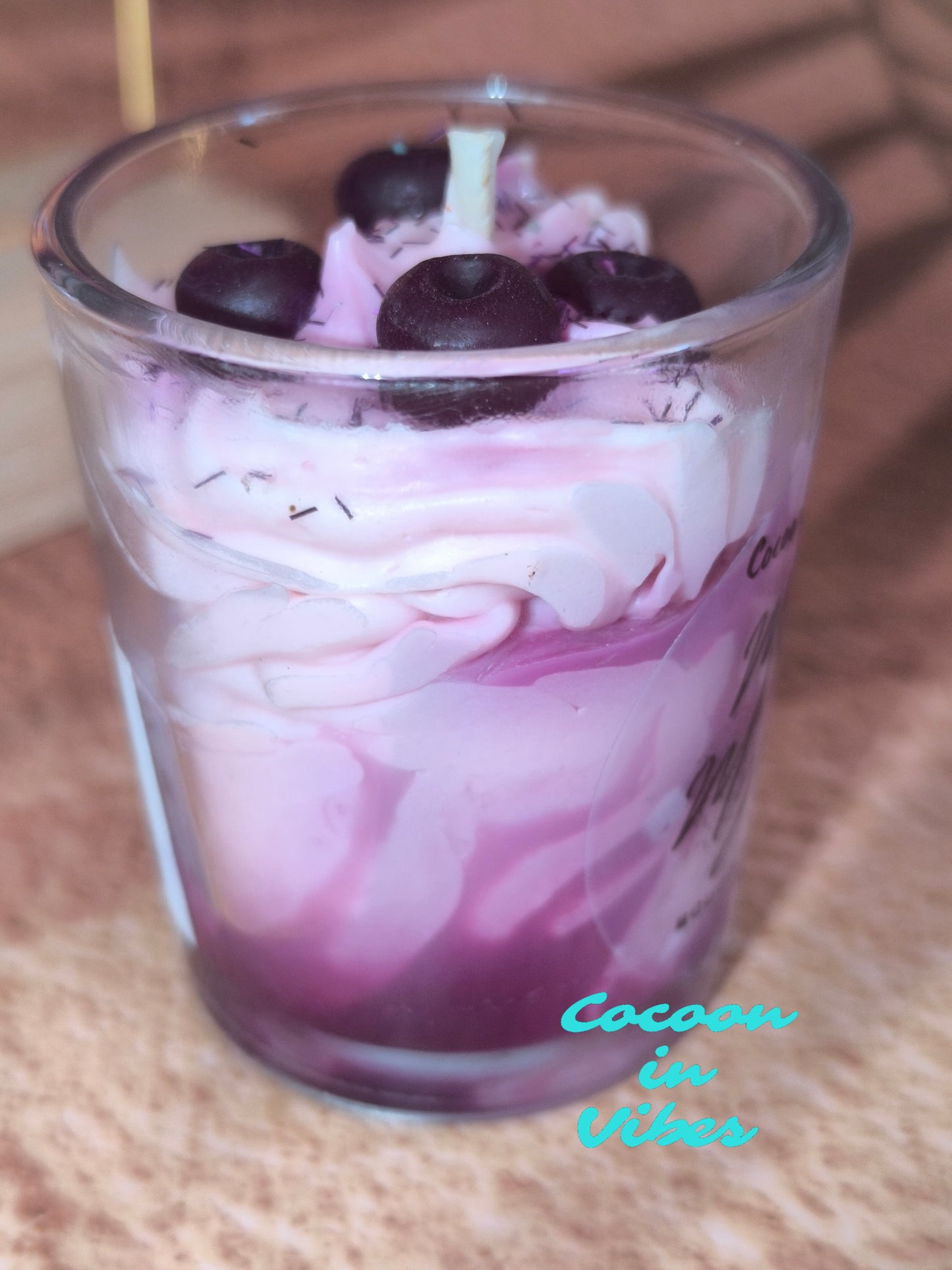 Bougie Gourmande Artisanale – Mûre Myrtille 70g