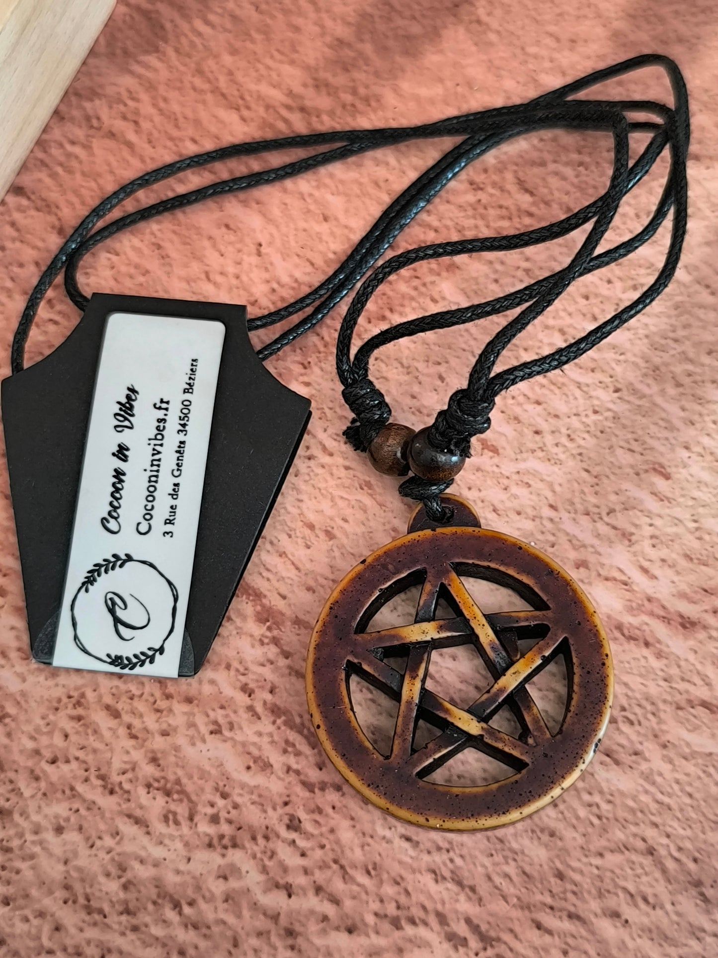 Collier Homme Bois & Résine