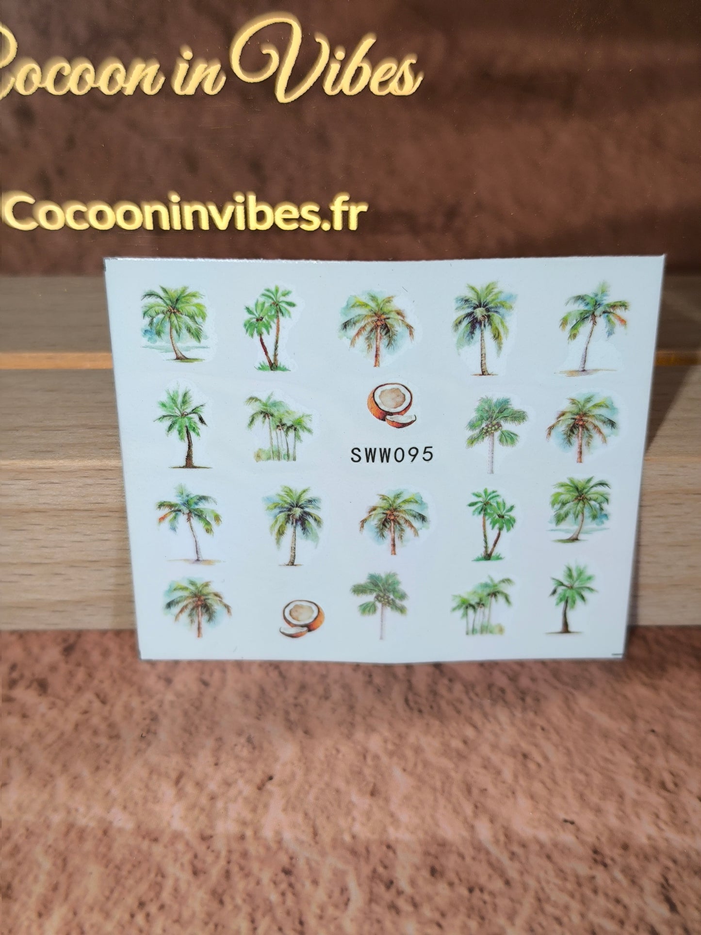 Stickers ongles Palmiers - Embarquez pour un voyage tropical… au bout de vos ongles