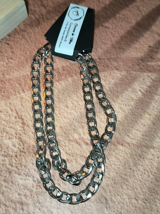 Chaine Homme Acier Inoxydable 70cm – L’élégance brute, sans compromis