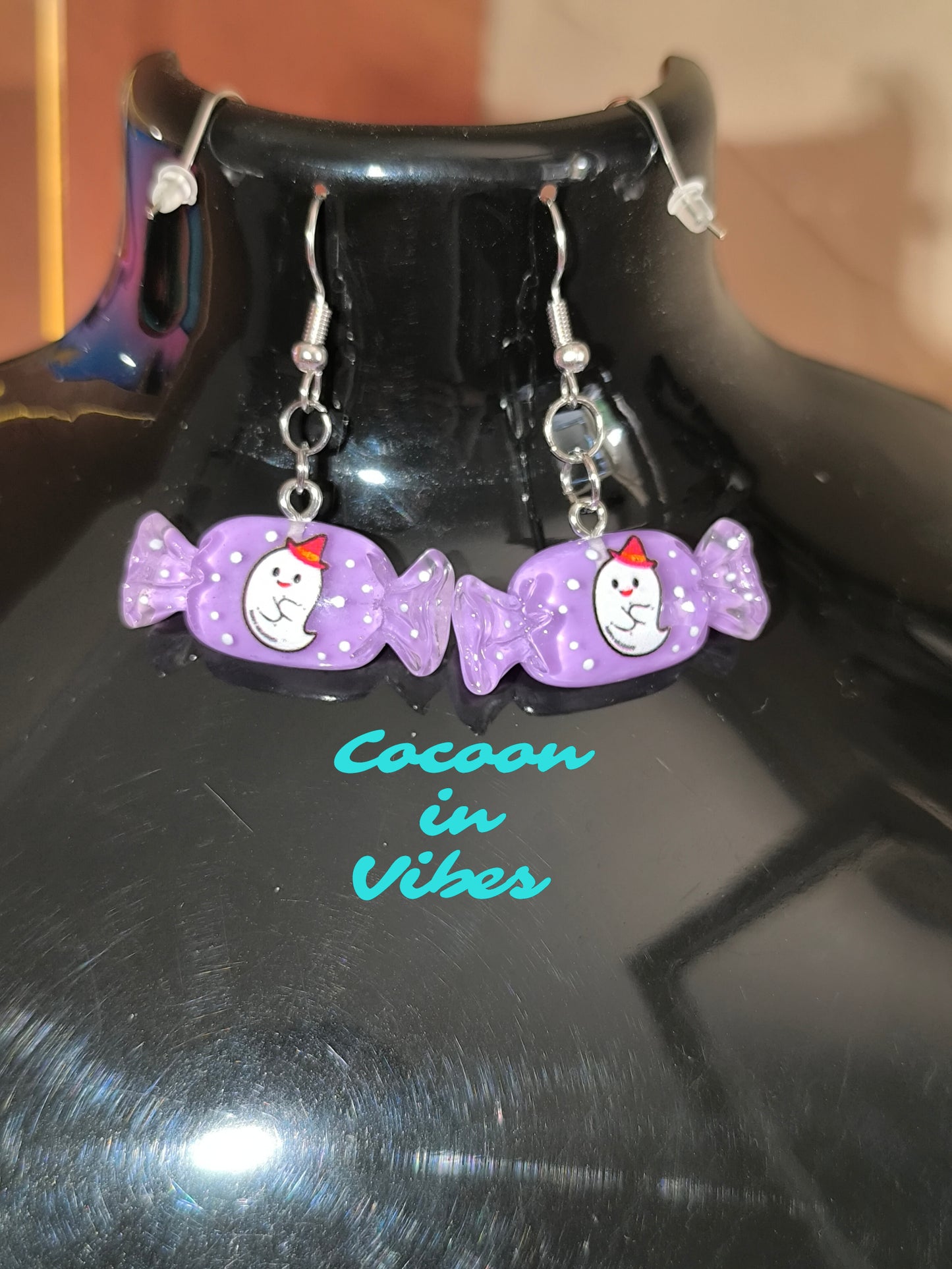 Boucles d’oreilles Halloween – Bonbons enchantés - En acier inoxydable 316 hypoallergénique