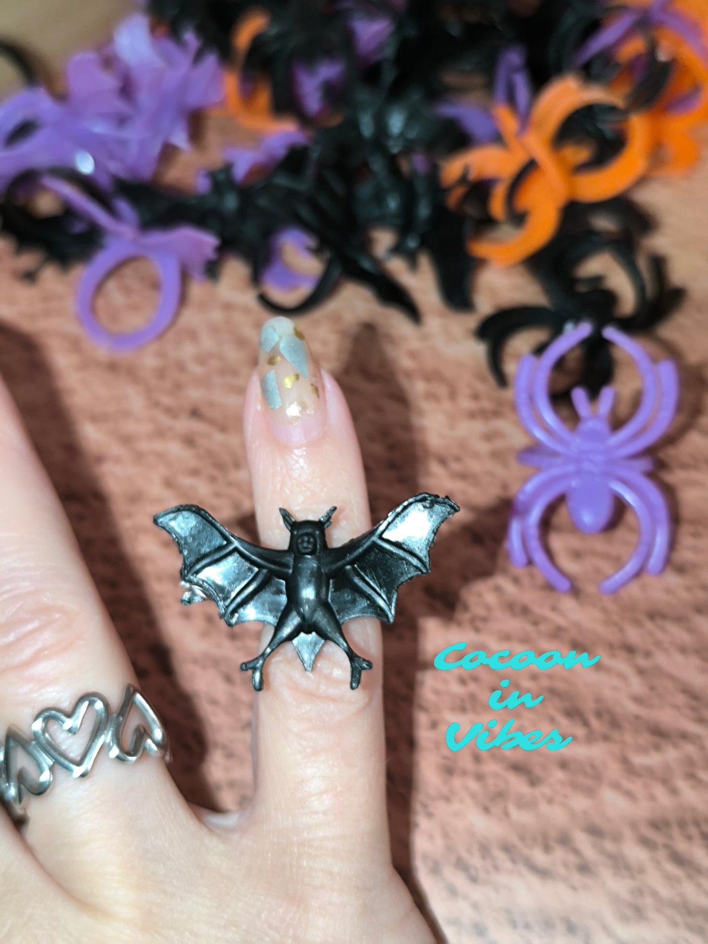 Bagues d’Halloween – Araignées & Chauves-souris
