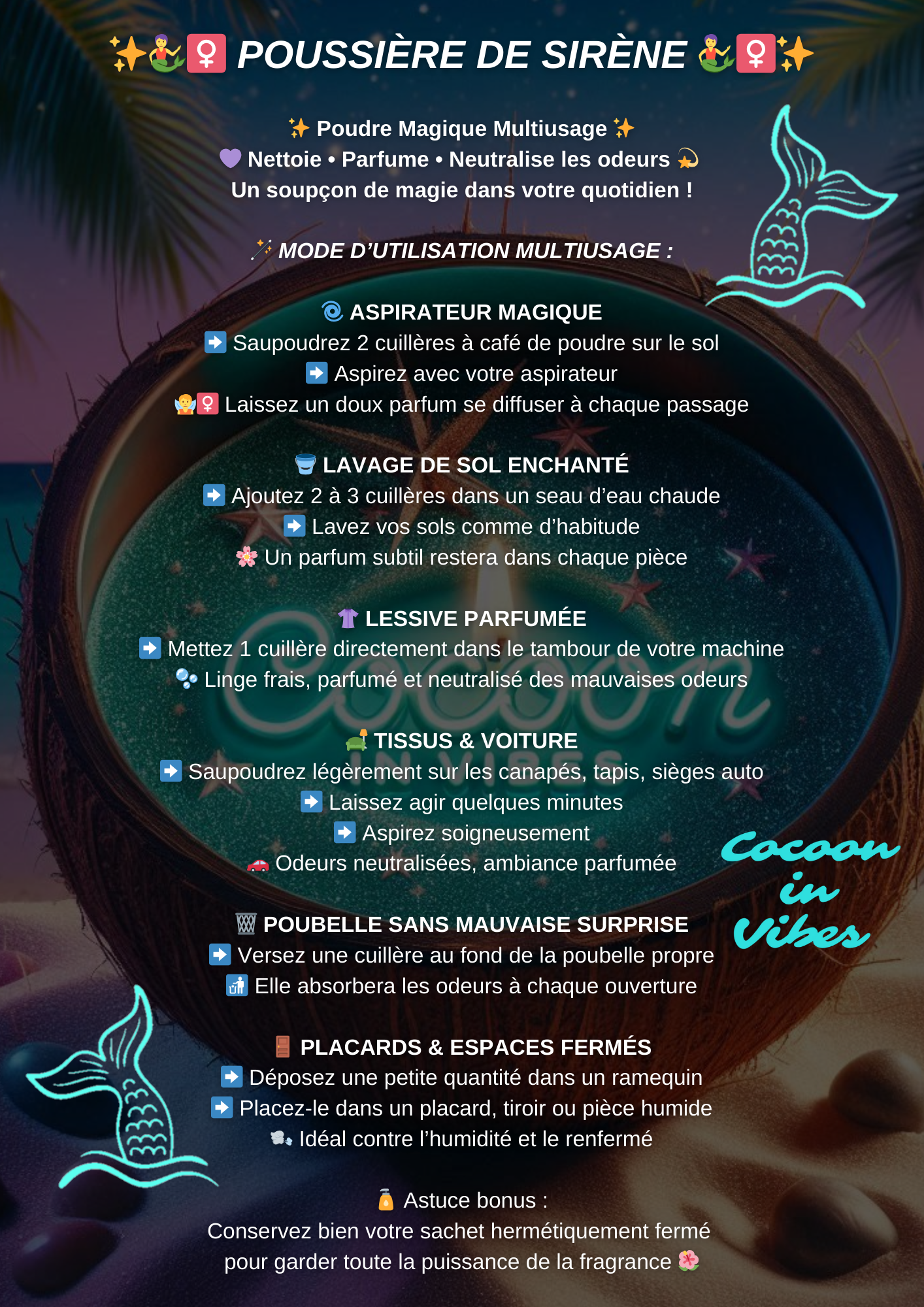 Poussière de Sirène - Poudre Magique Multiusage