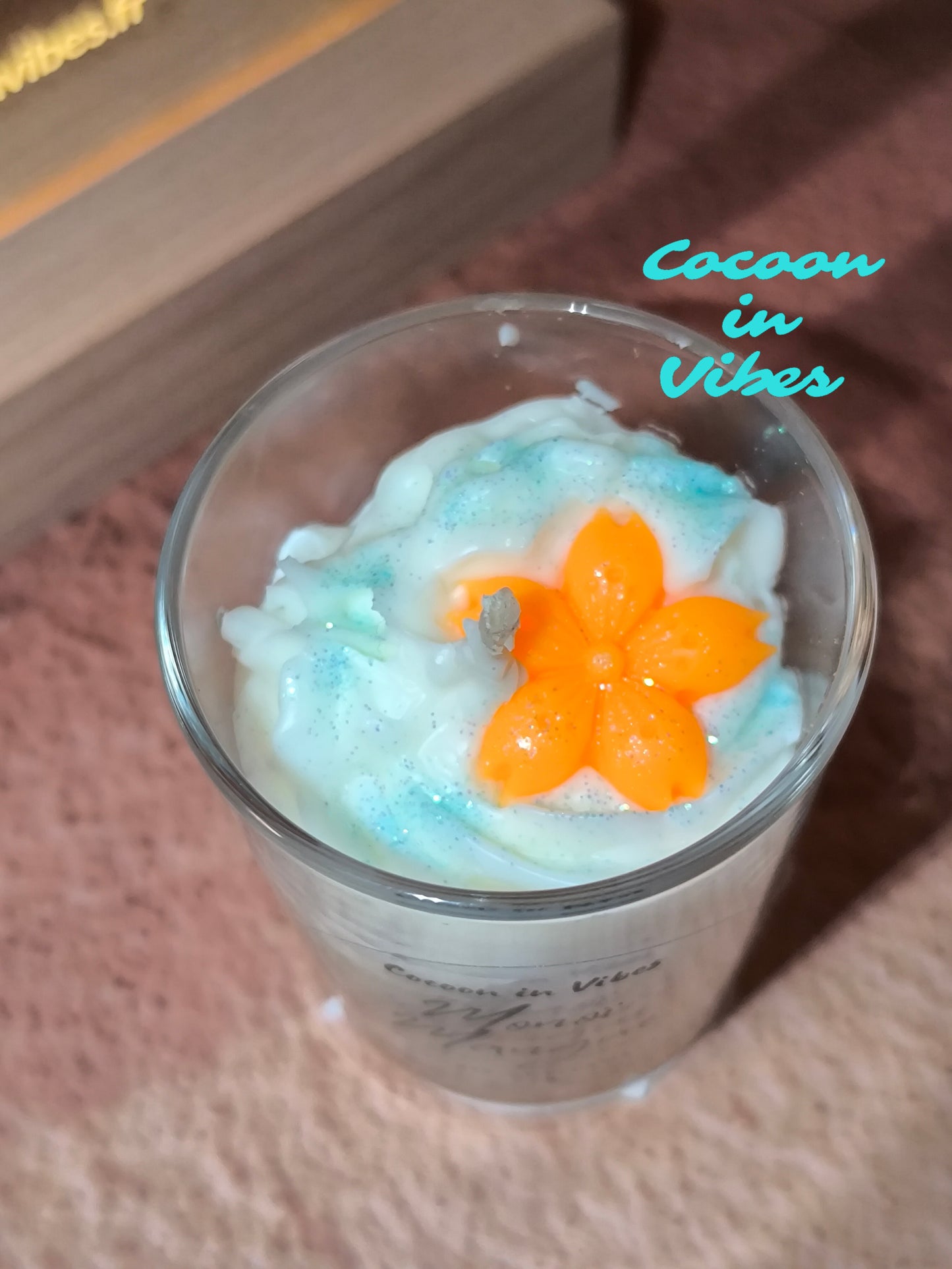 Bougie Gourmande Artisanale 70 g – Monoï Mangue