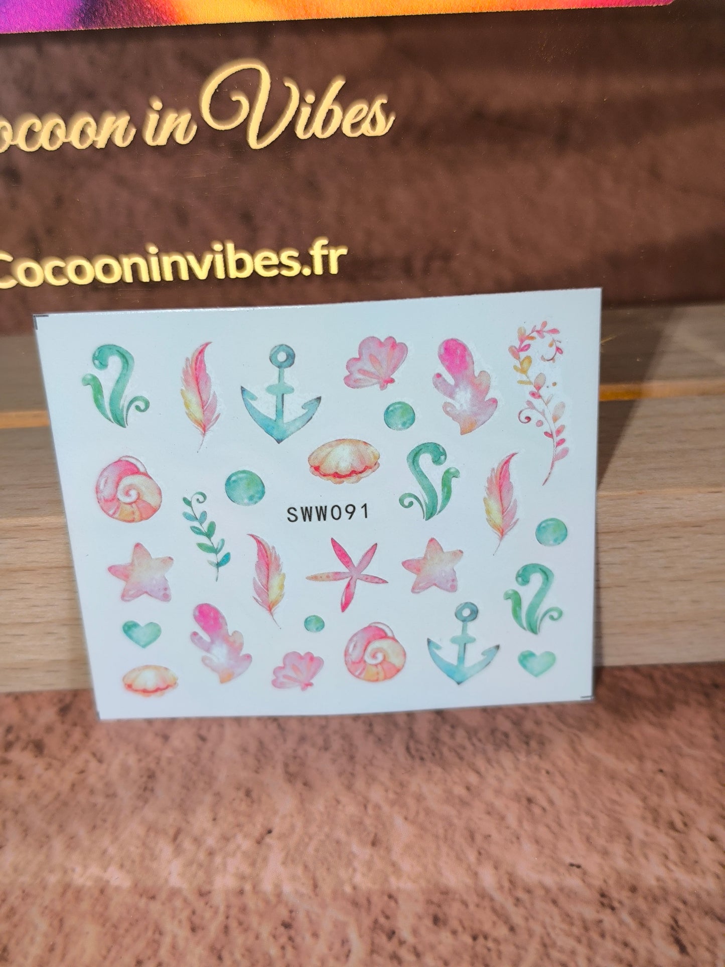 Stickers Ongles Coquillages & Animaux Marins - Un océan de beauté… au bout des doigts