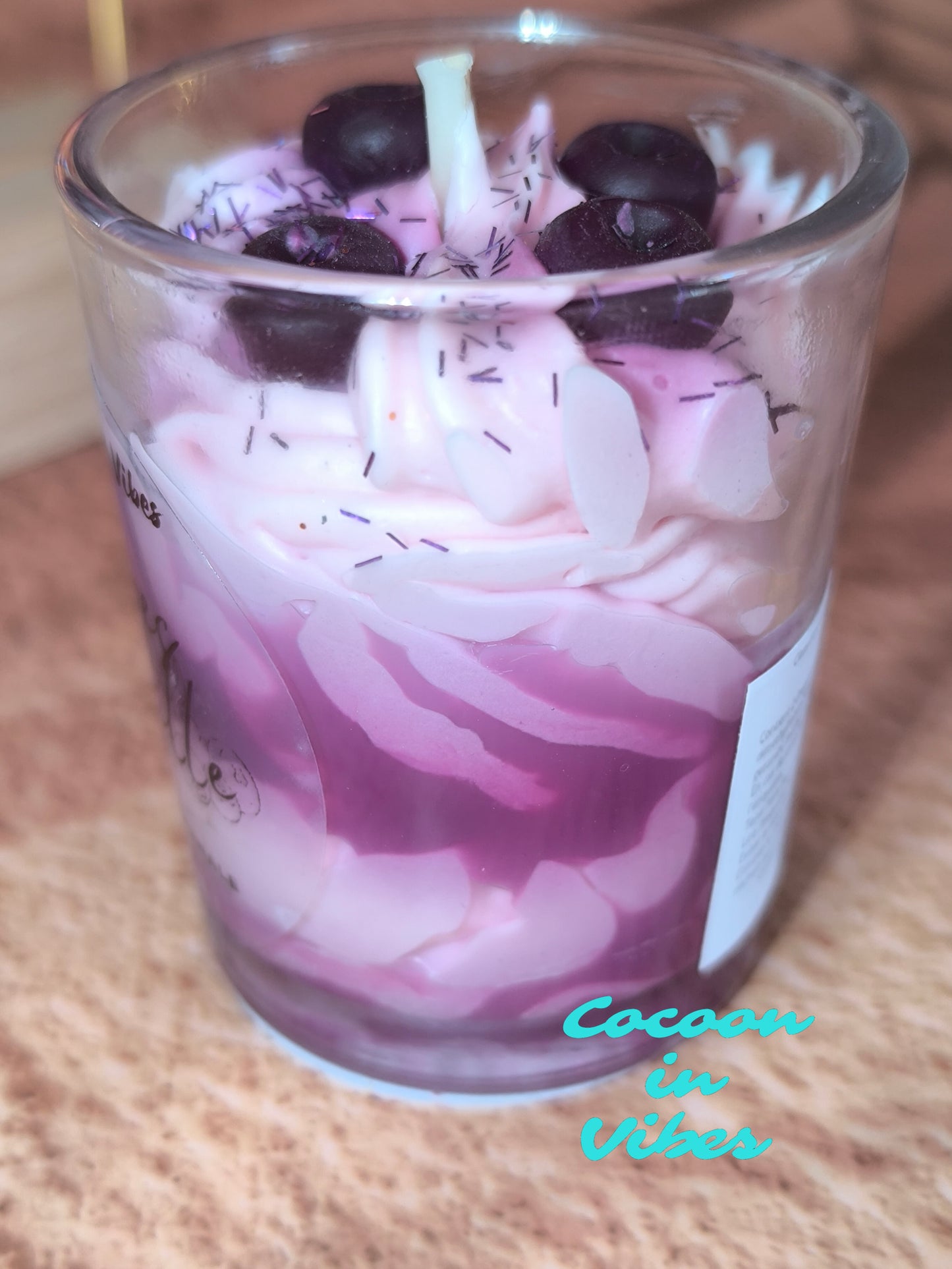 Bougie Gourmande Artisanale – Mûre Myrtille 70g