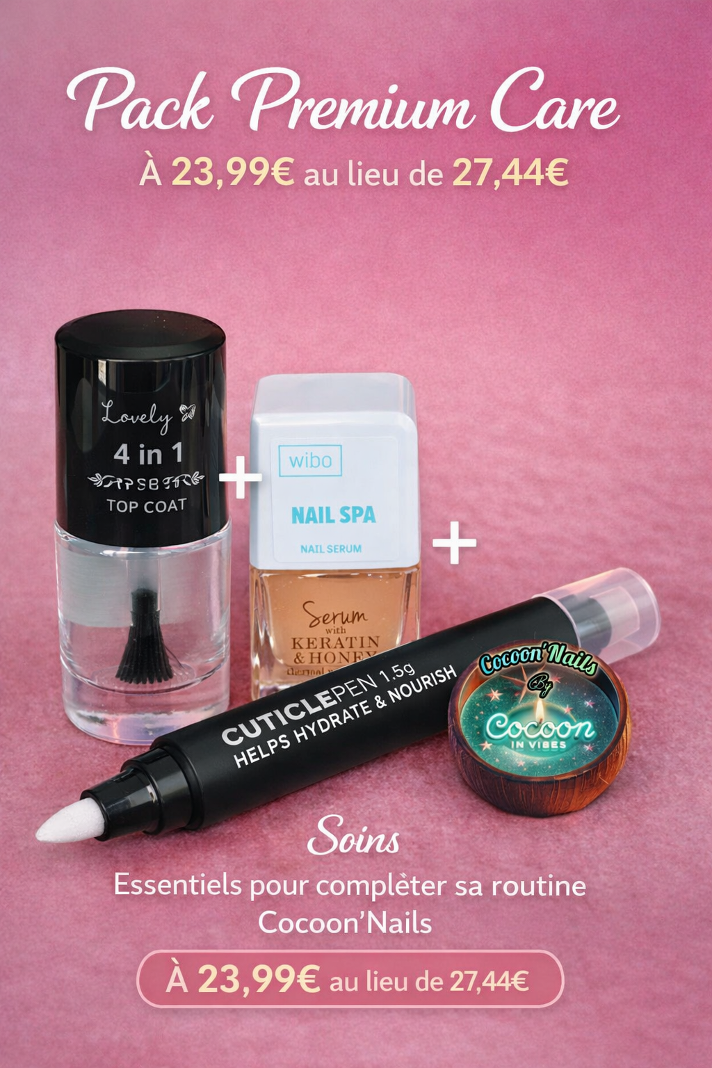 Pack Premium Care – Le rituel soin complet Cocoon’Nails
