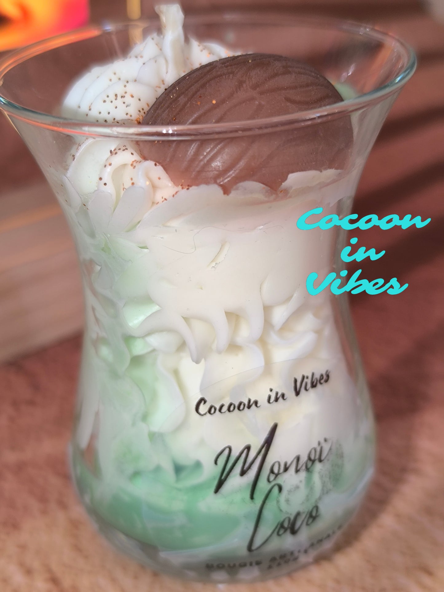 Bougie Gourmande Artisanale 110 g – Monoï Coco