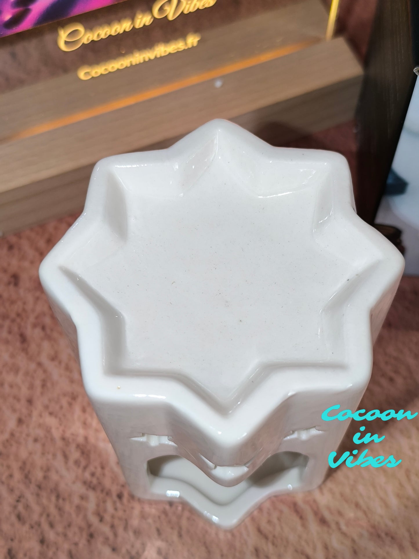 Brûleur Étoile Blanche – Lueur d’Harmonie