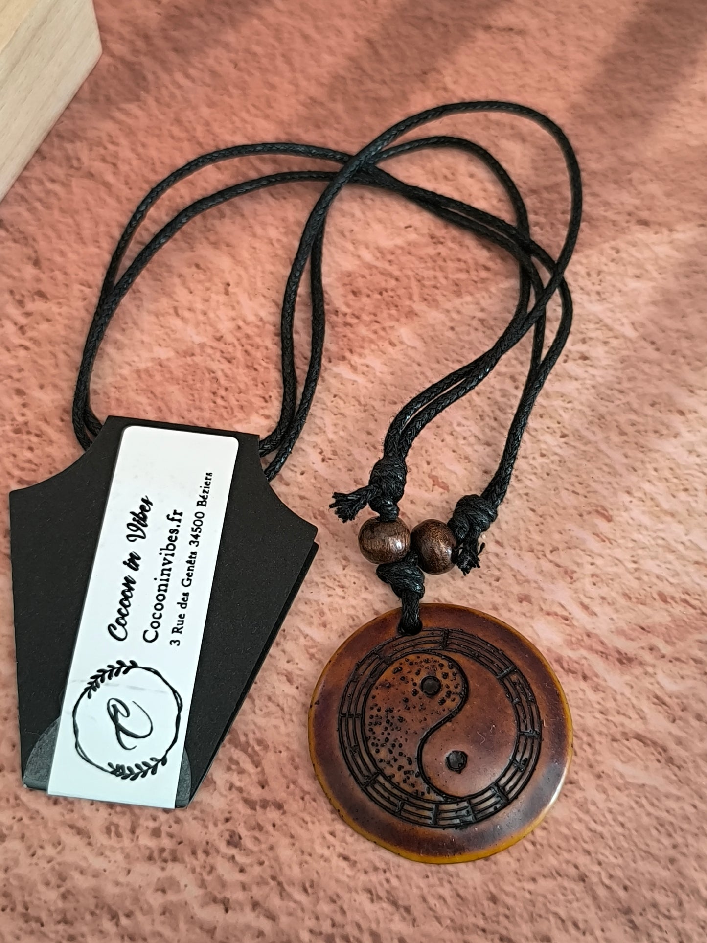 Collier Homme Bois & Résine