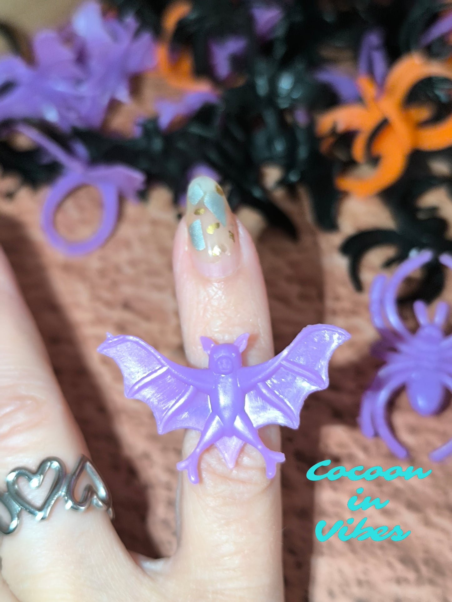 Bagues d’Halloween – Araignées & Chauves-souris