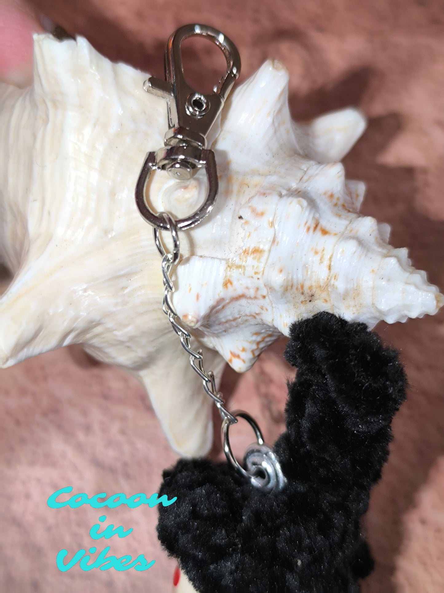 Sorcière Élégante : Bijou de sac artisanal / Porte clé - Modèle Unique
