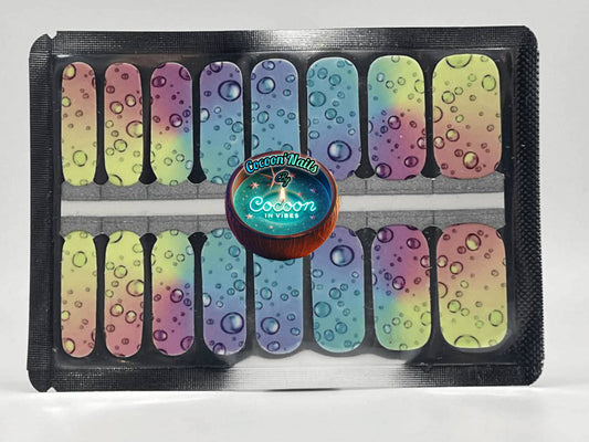 Cocoon’Nails Rainbow Soda Pop – Vernis Autocollant Kit Complet