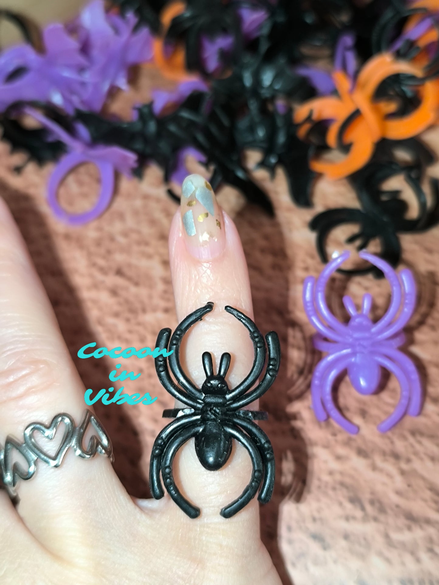 Bagues d’Halloween – Araignées & Chauves-souris