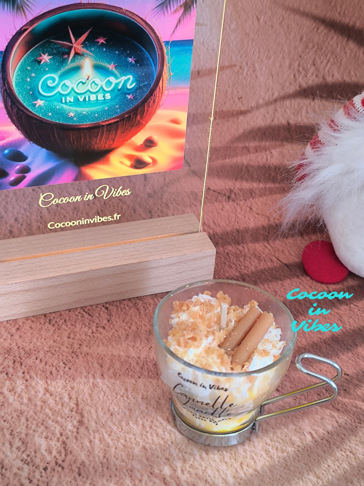 Bougie Gourmande Artisanale 90 g – Cannelle Vanille