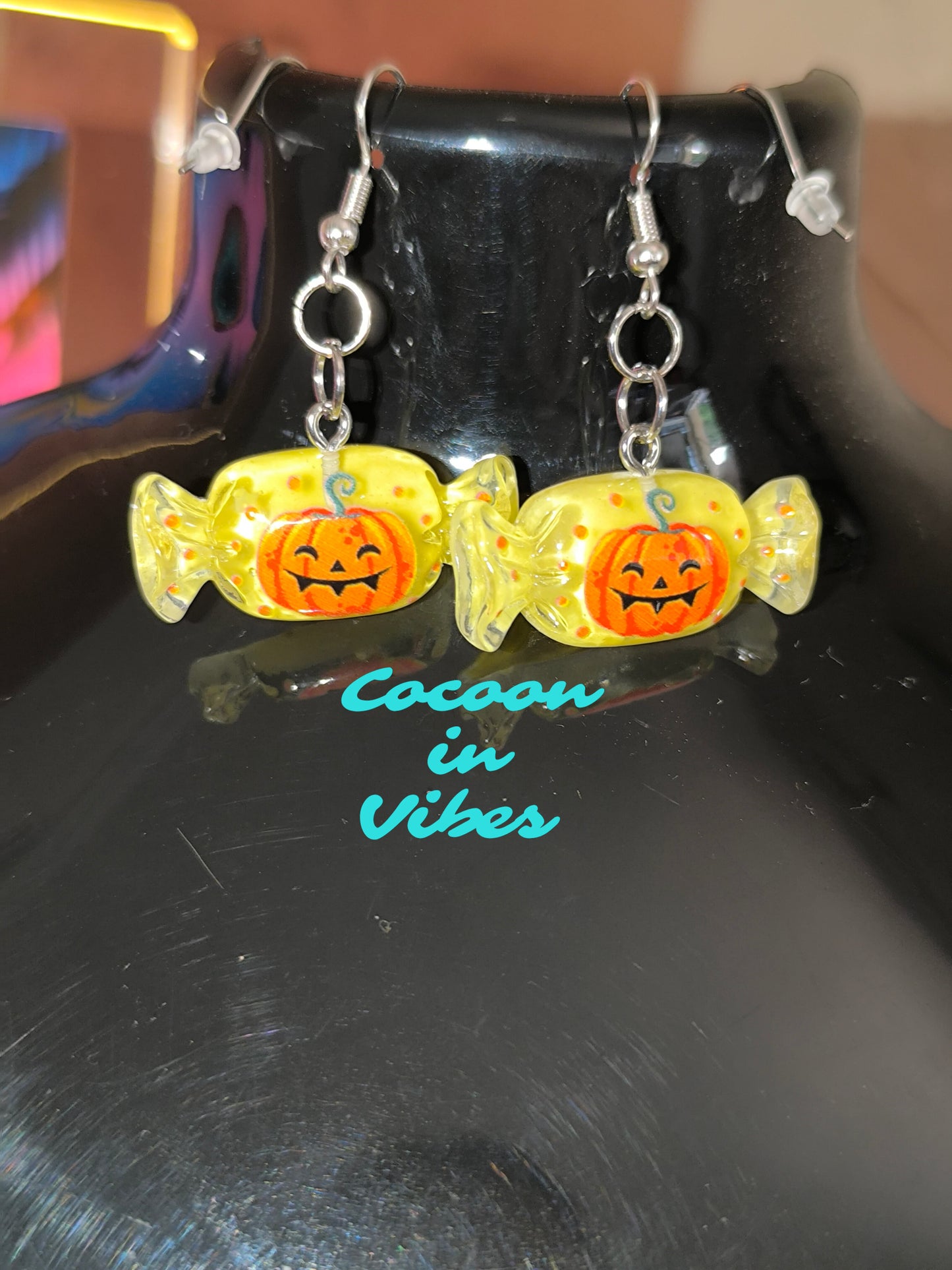 Boucles d’oreilles Halloween – Bonbons enchantés - En acier inoxydable 316 hypoallergénique