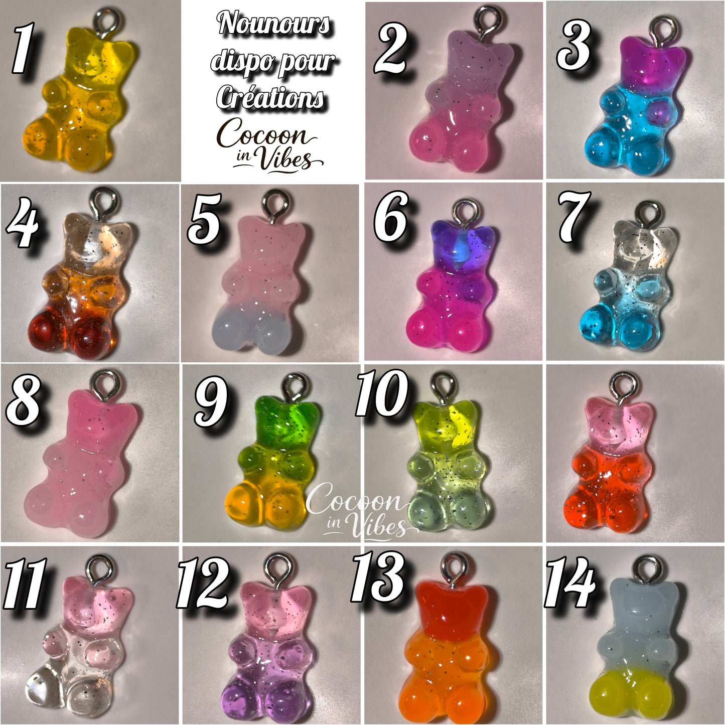 Bracelets Torsadés & Oursons Pailletés – Créations Artisanales Personnalisables
