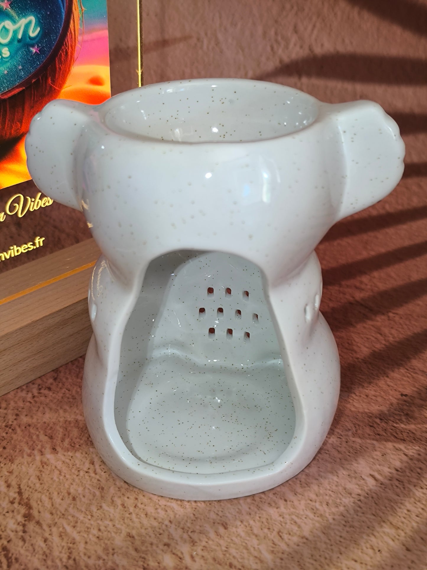 Brûleur en Céramique Blanc – Modèle Koko Koala
