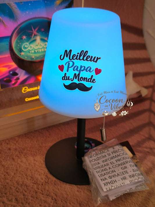 Petite Lampe LED avec message selon thème choisi – Création Artisanale Exemplaire Unique