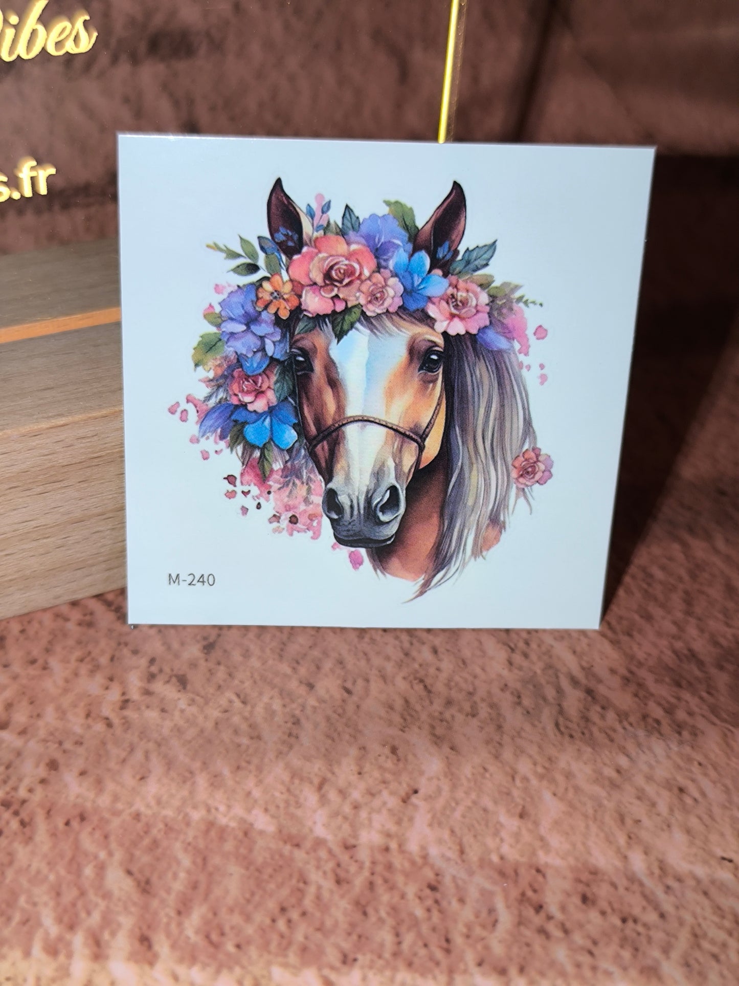 Tatouages Éphémères Chevaux & Fleurs – L’Esprit Libre sur la Peau