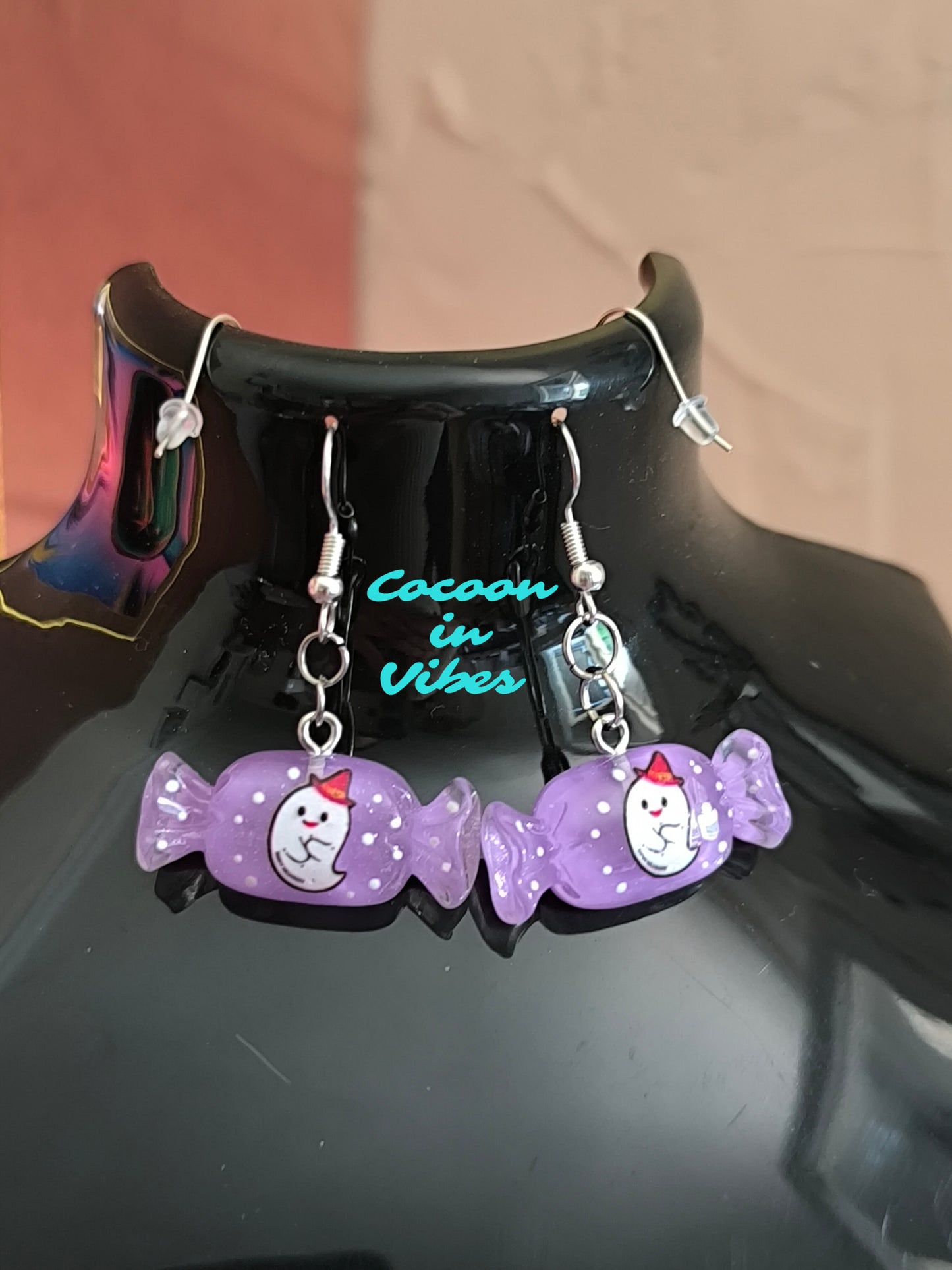 Boucles d’oreilles Halloween – Bonbons enchantés - En acier inoxydable 316 hypoallergénique