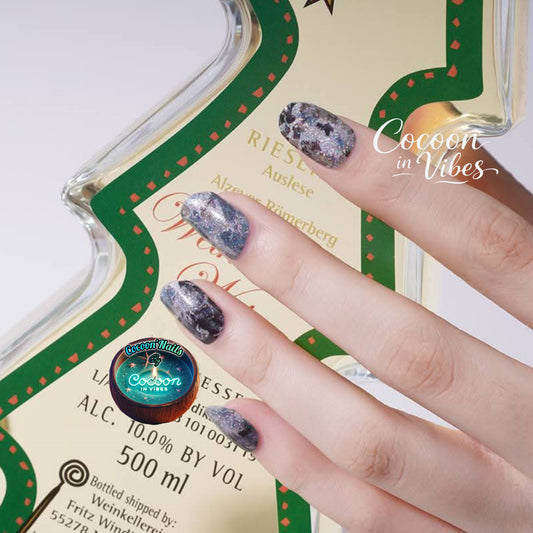 Cocoon’Nails Mer d'Écume – Vernis Autocollant Kit Complet
