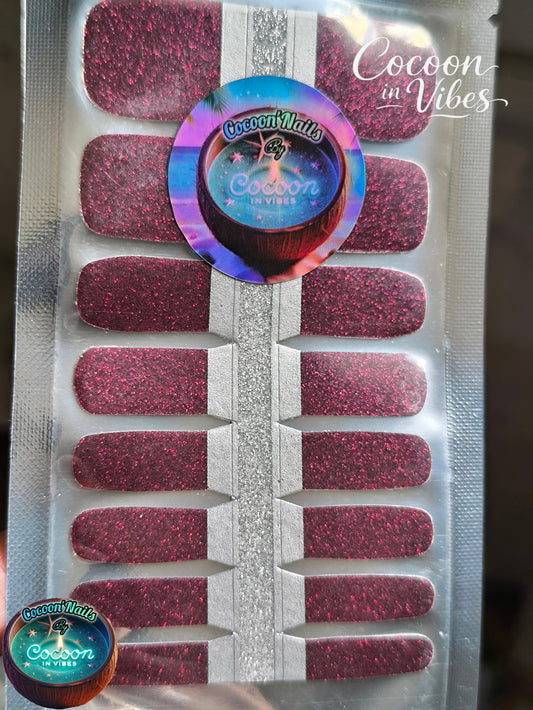 Cocoon’Nails – Sangria Sparkle (Pédicure)