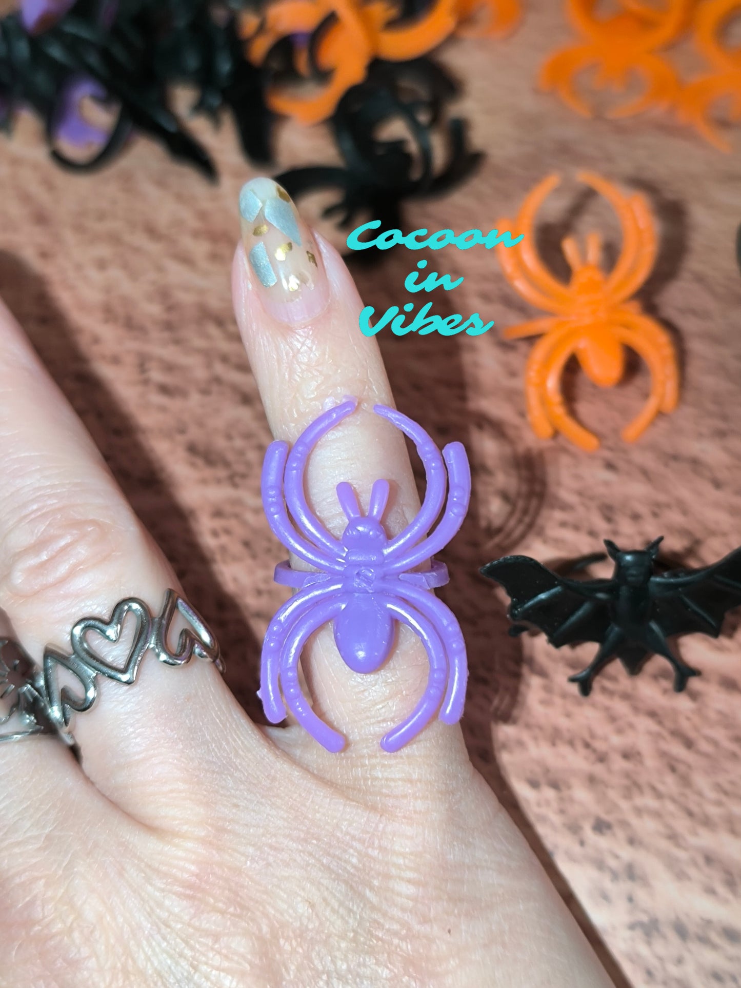 Bagues d’Halloween – Araignées & Chauves-souris