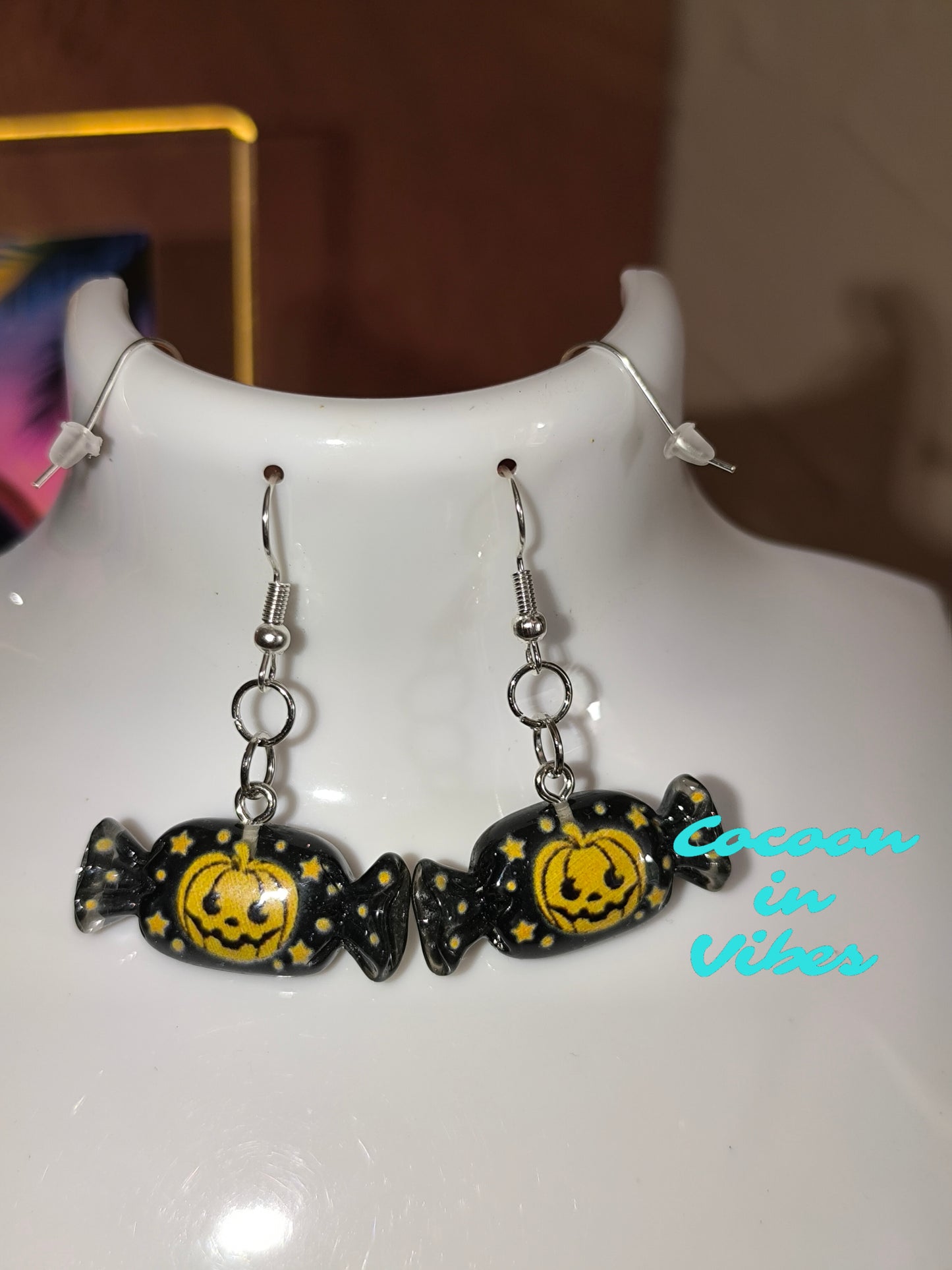 Boucles d’oreilles Halloween – Bonbons enchantés - En acier inoxydable 316 hypoallergénique