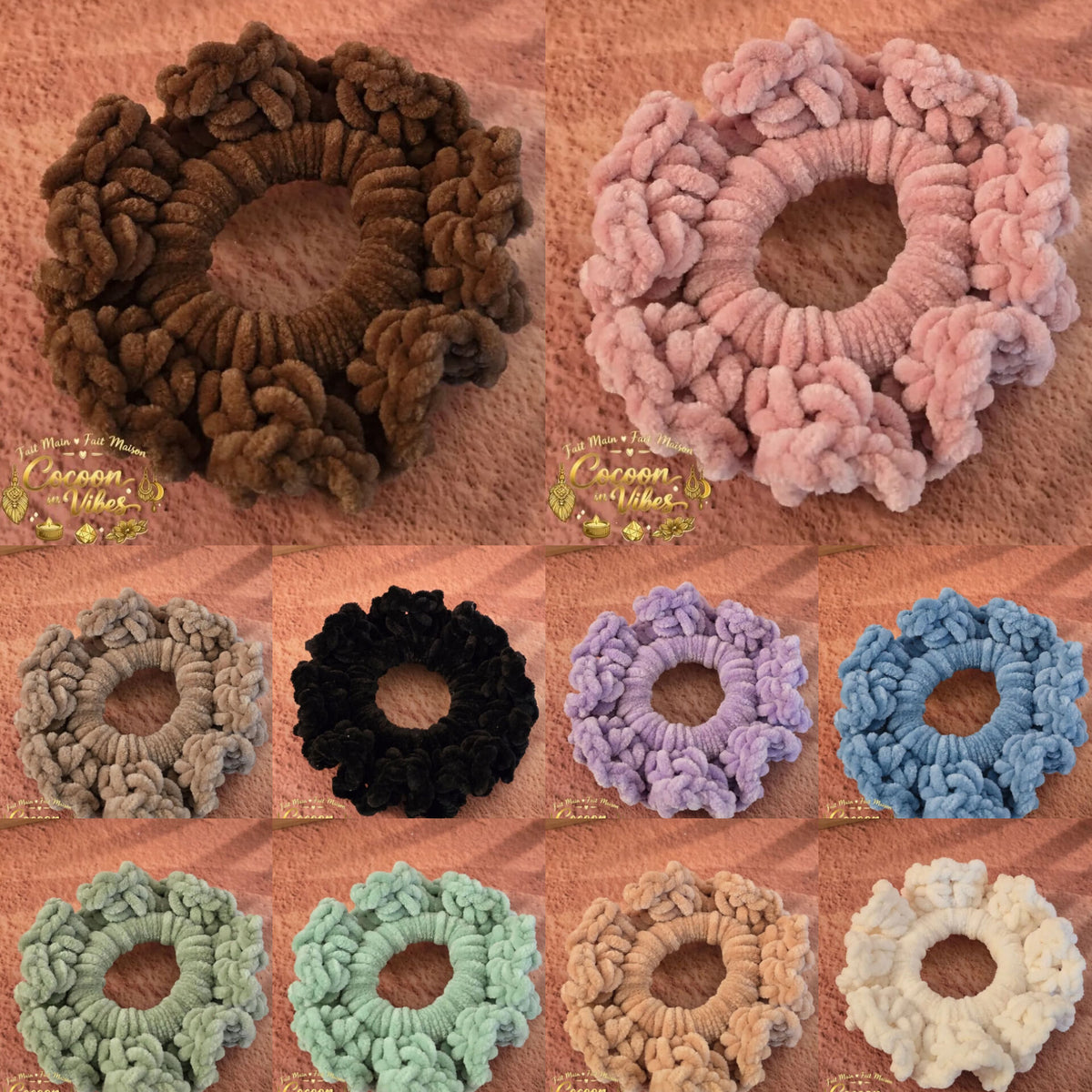 Chouchou Froufrou Tout Doux XXL - Création artisanale au crochet Cocoon in Vibes