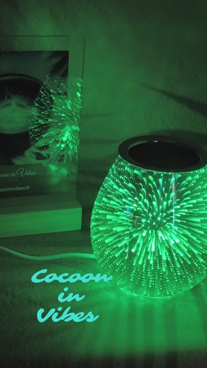 Lampe Diffuseur à chaleur douce Effet 3D + 1 Sable Fondant 25ml Offert
