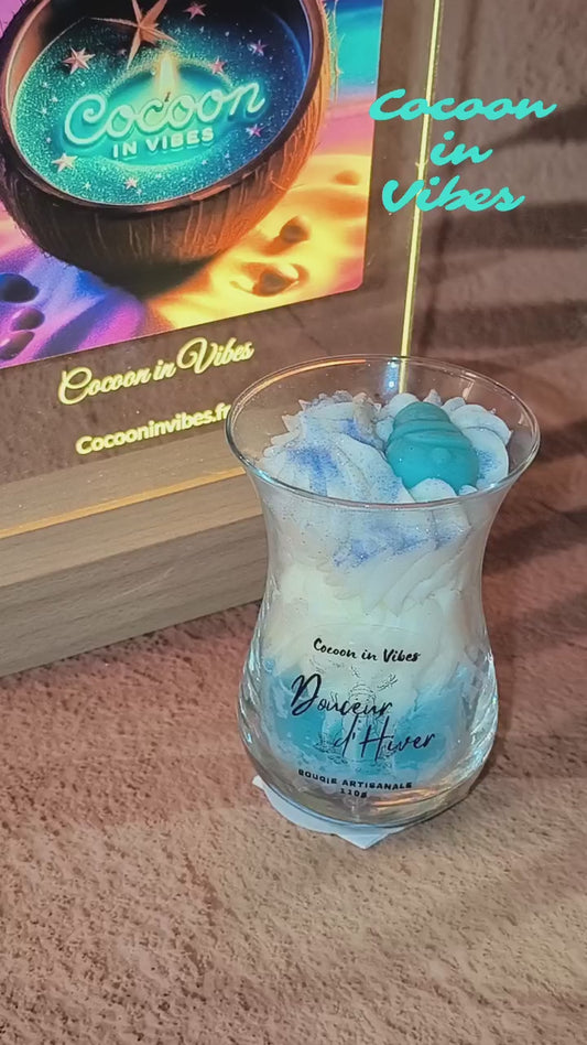 Bougie Gourmande Artisanale 110 g – Douceur d’Hiver