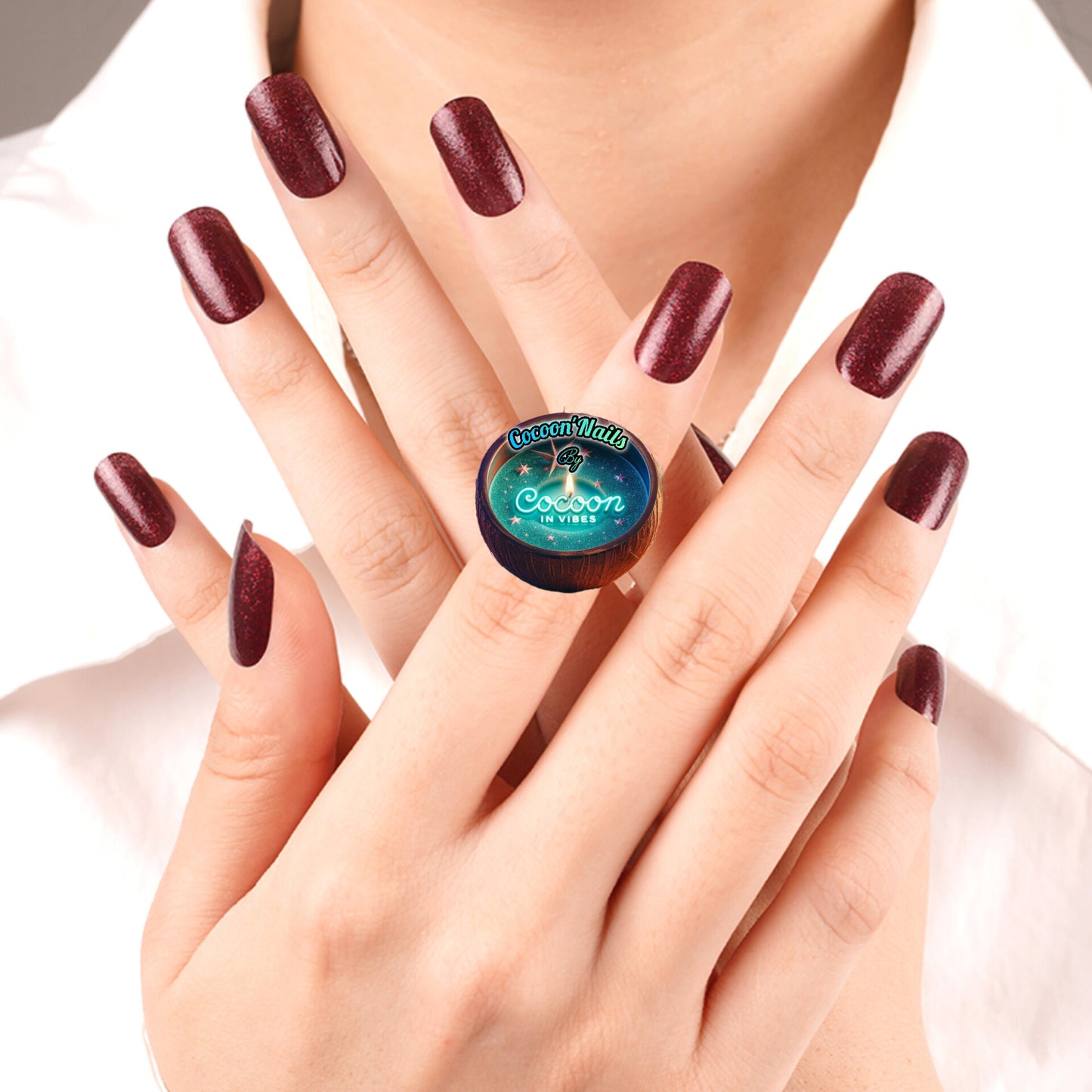 Cocoon’Nails – Bordeaux Sparkle : l’éclat chic et gourmand du vrai vernis
