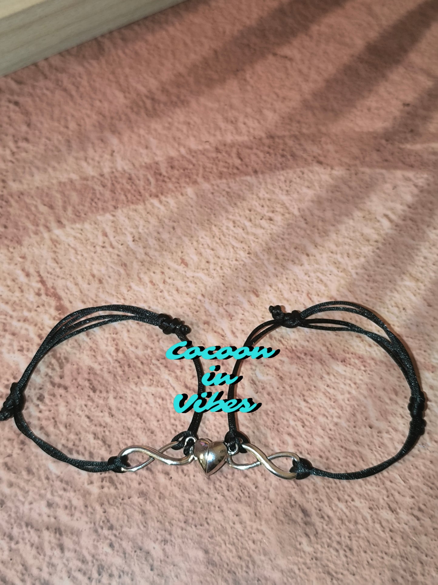2 Bracelets de couple artisanaux – Infini, aimantés