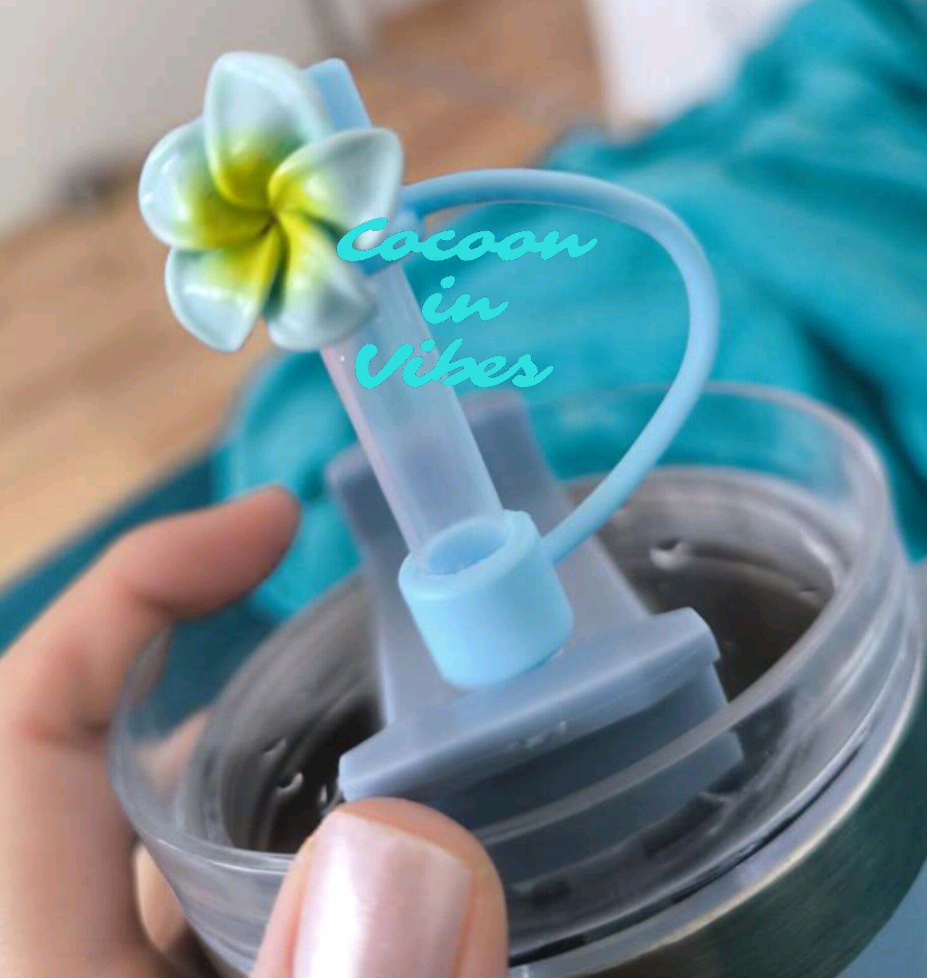 Bouchons Fleuris en Silicone – Pour pailles de 10 mm