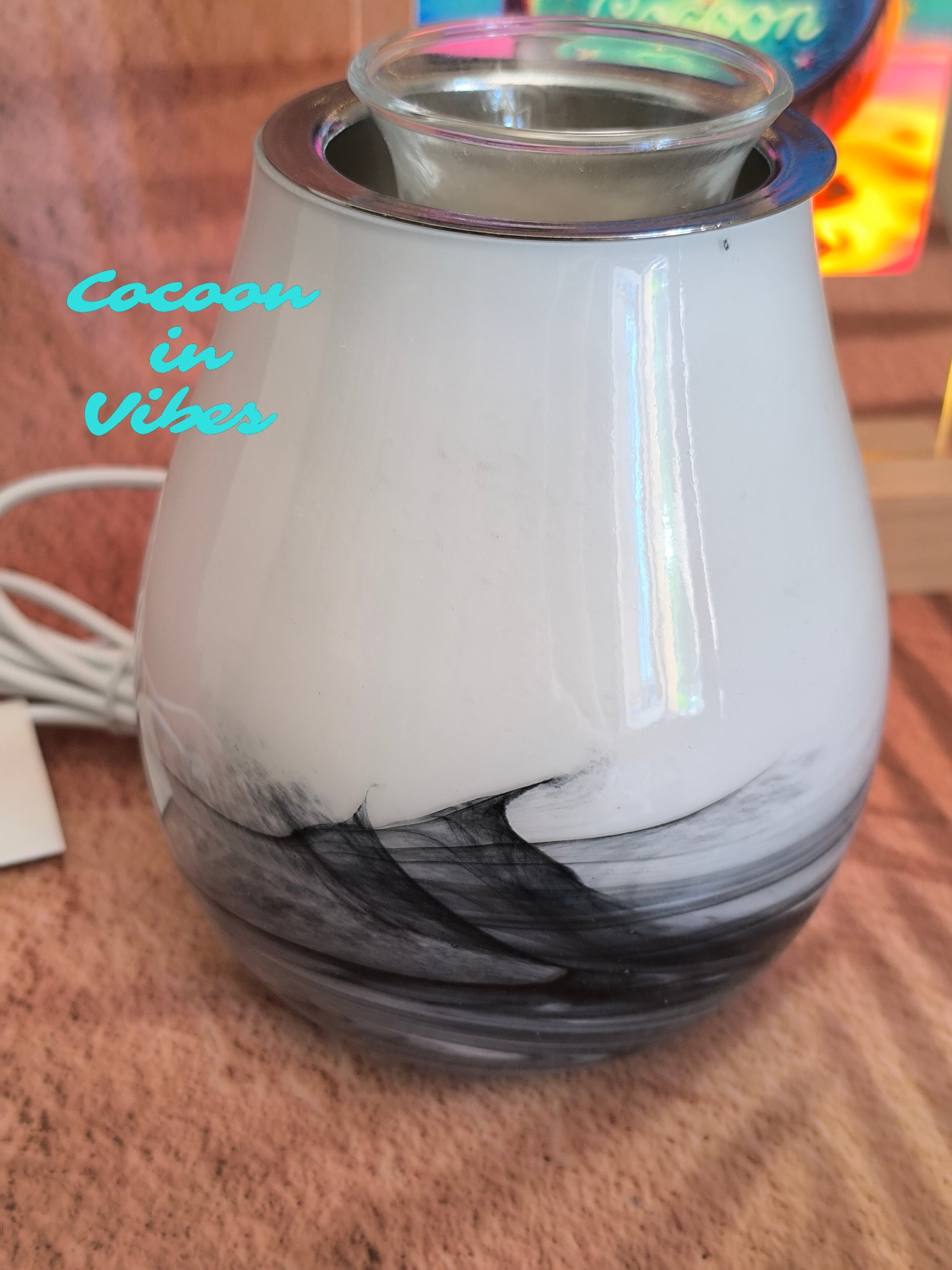 Lampe Diffuseur à chaleur douce avec changements de couleurs + 1 Sable Fondant 25ml Offert- Ambiance Cocooning et relaxante garantie