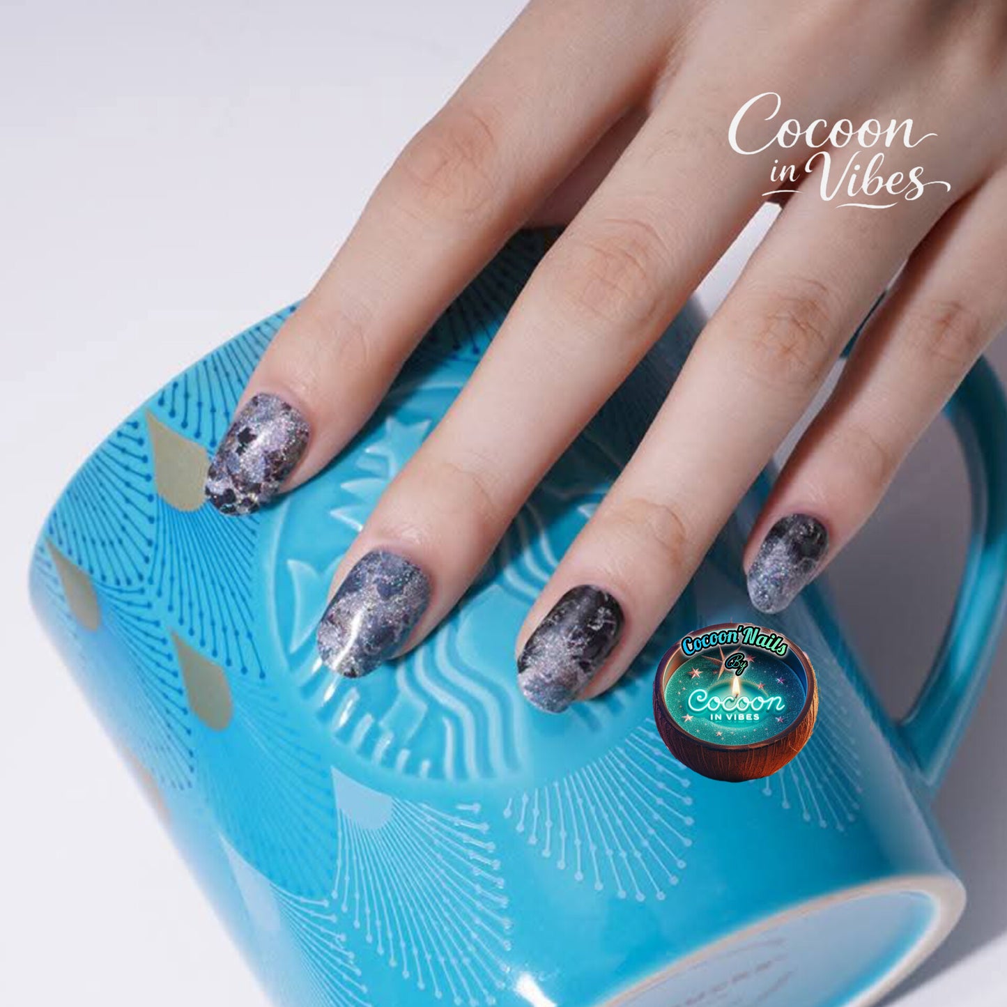 Cocoon’Nails Mer d'Écume – Vernis Autocollant Kit Complet