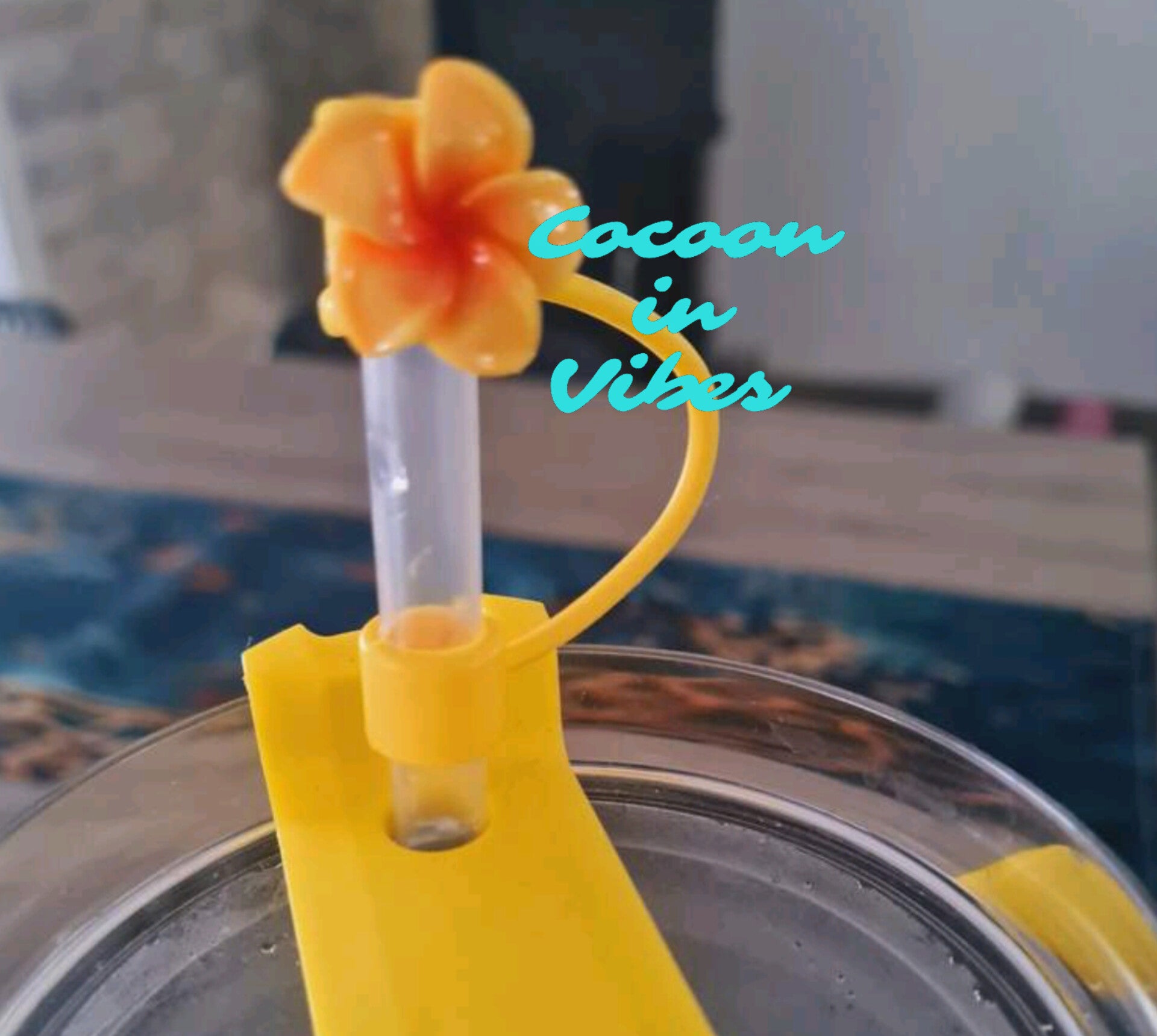 Bouchons Fleuris en Silicone – Pour pailles de 10 mm