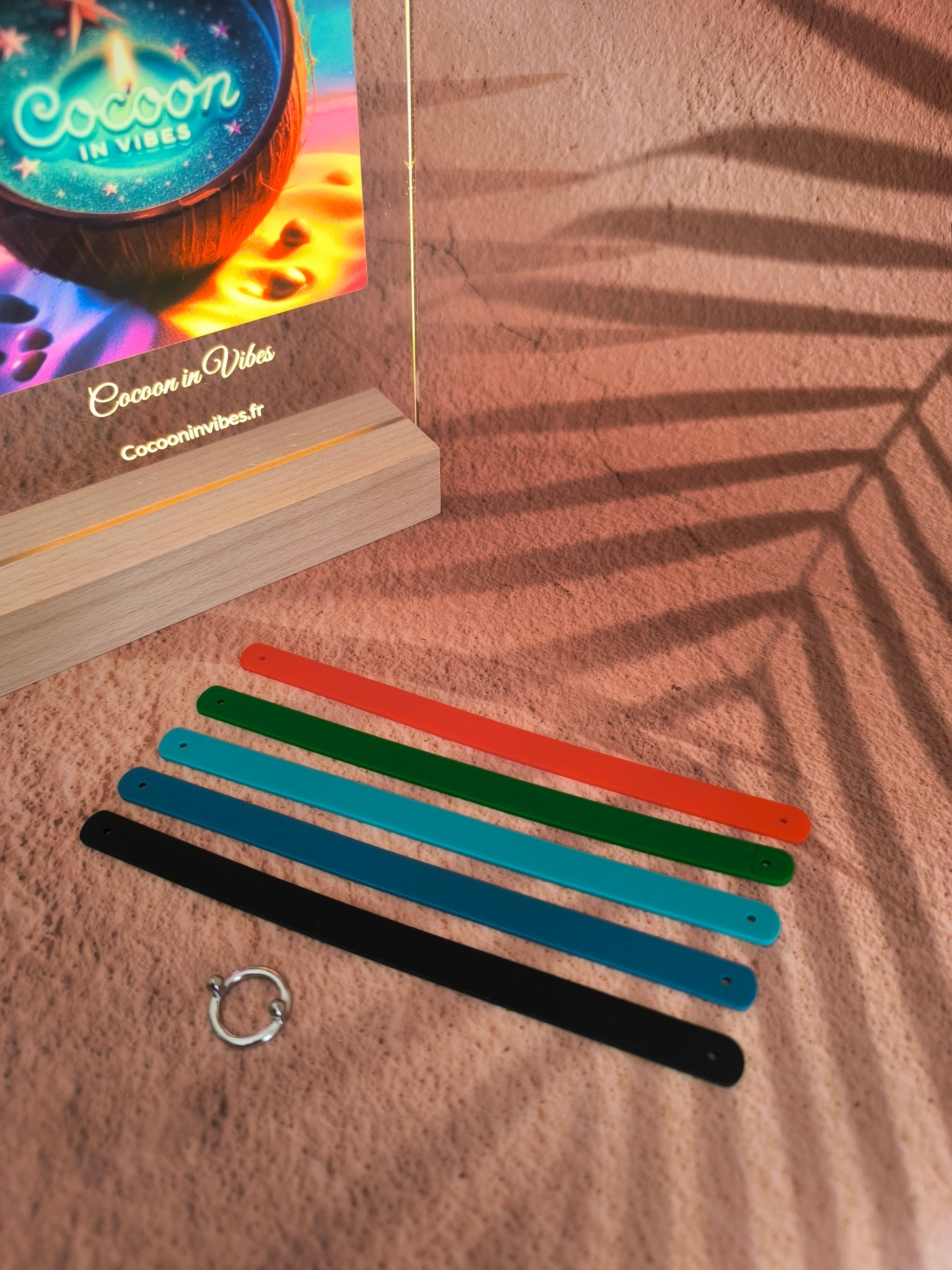 Bracelet Anneau + 5 bandes interchangeables
