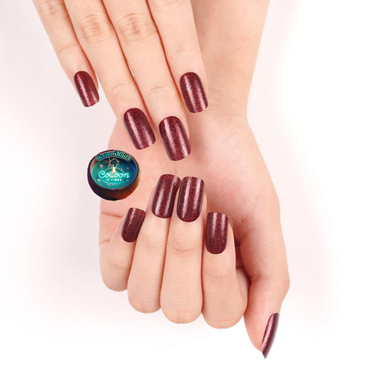 Cocoon’Nails – Bordeaux Sparkle : l’éclat chic et gourmand du vrai vernis