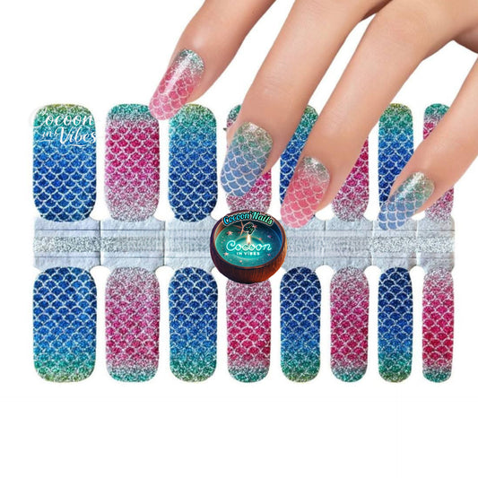 Cocoon’Nails Écailles de Lumière – Vernis Autocollant Kit Complet