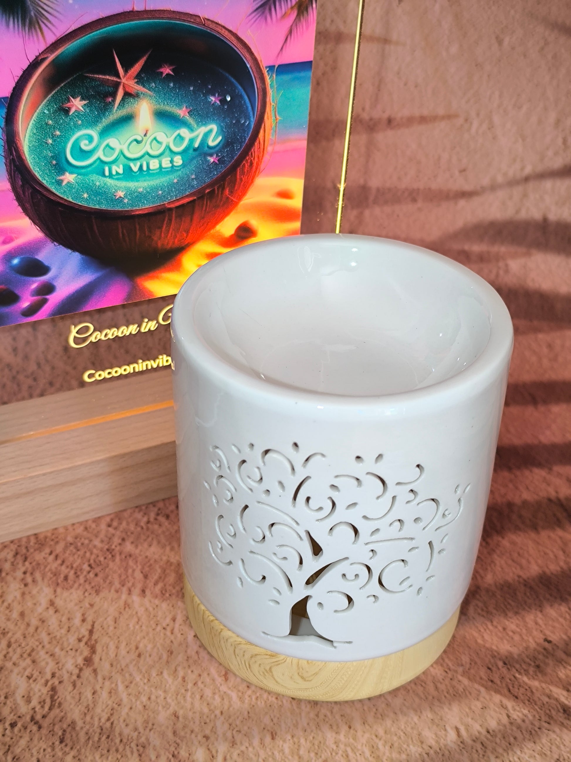 Brûleur en Céramique – Arbre de Vie