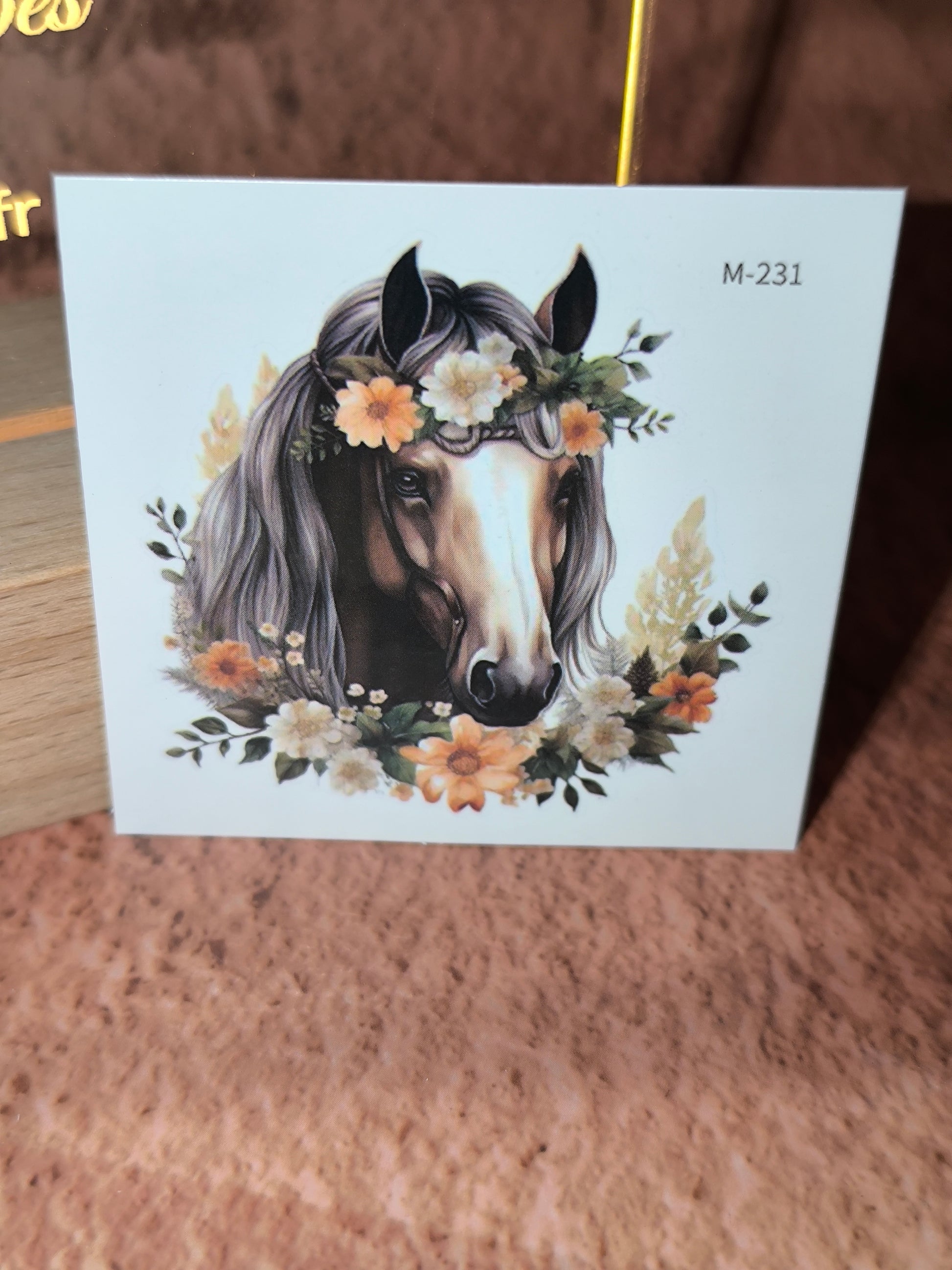 Tatouages Éphémères Chevaux & Fleurs – L’Esprit Libre sur la Peau