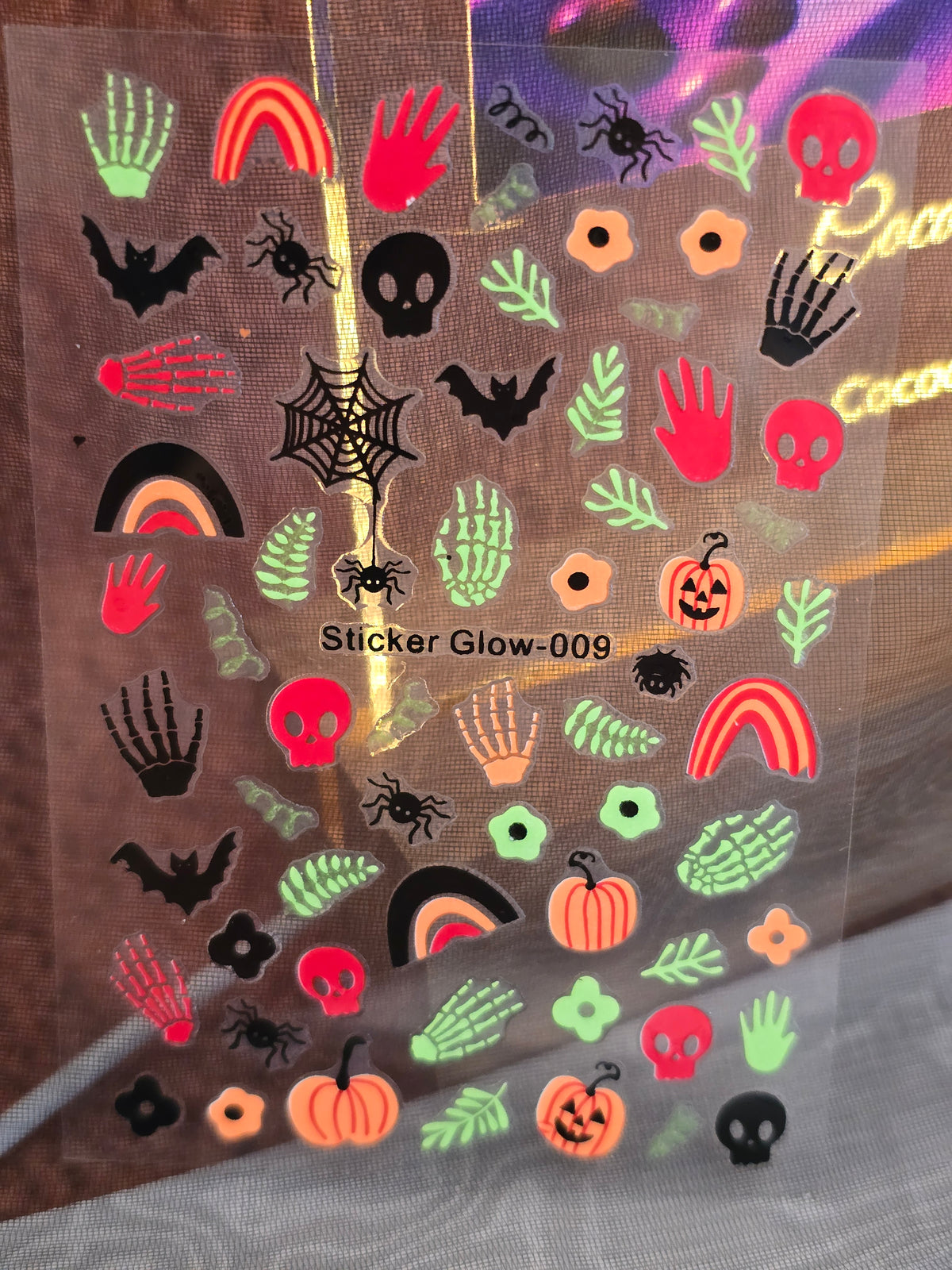 Stickers Ongles Halloween Phosphorescents