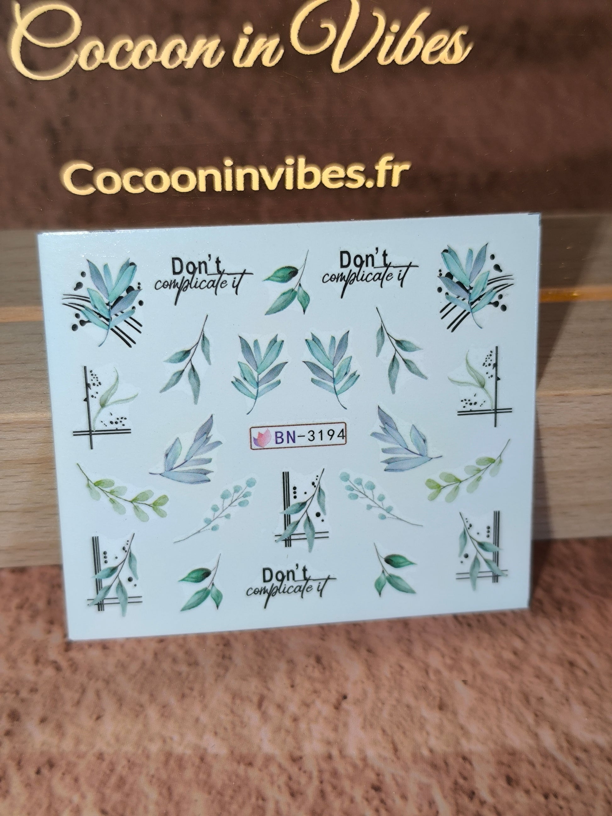 Stickers ongles Feuilles Tropicales & Oliviers - Vos ongles se mettent au vert… et à l’évasion