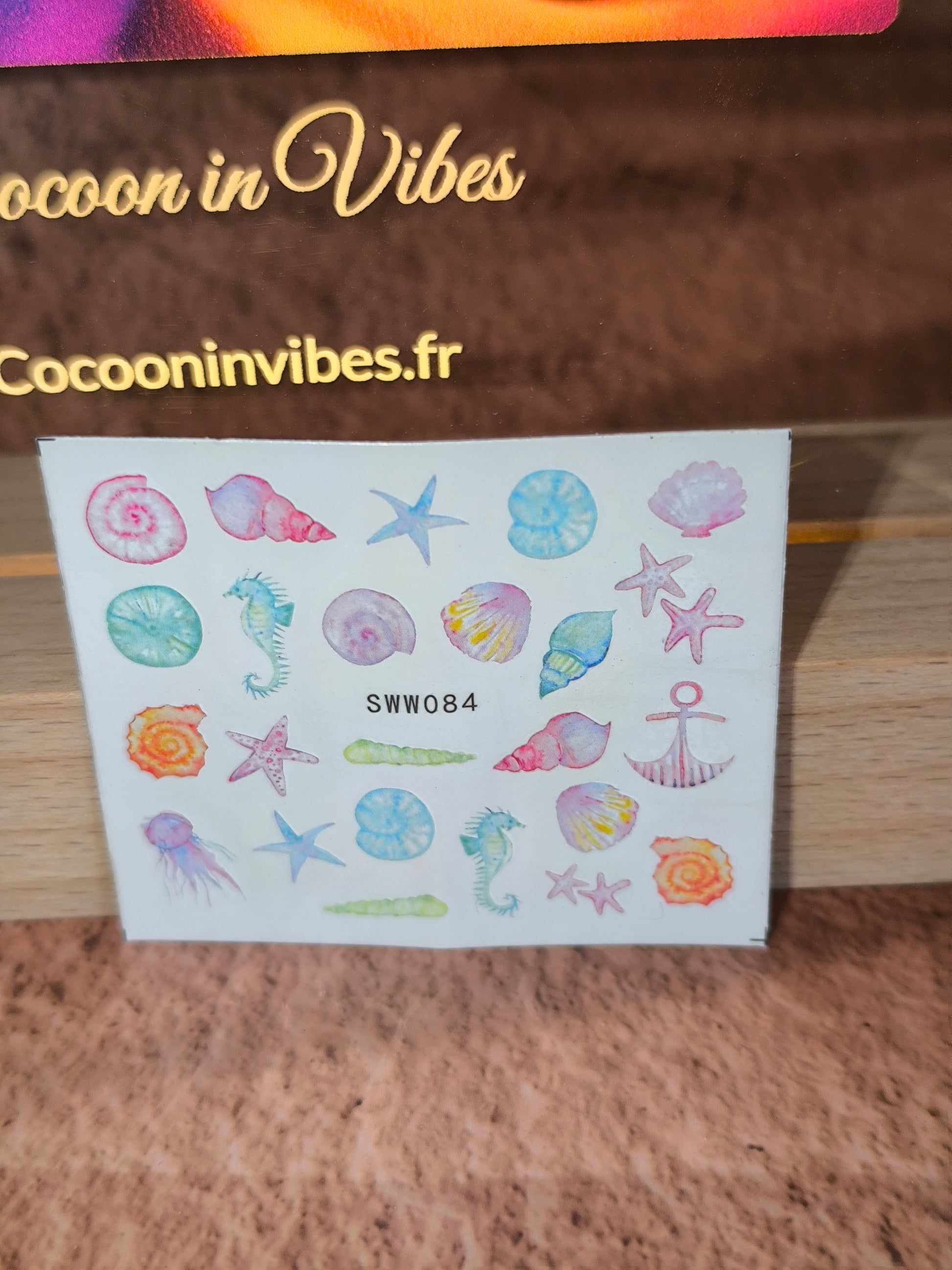 Stickers Ongles Coquillages & Animaux Marins - Un océan de beauté… au bout des doigts