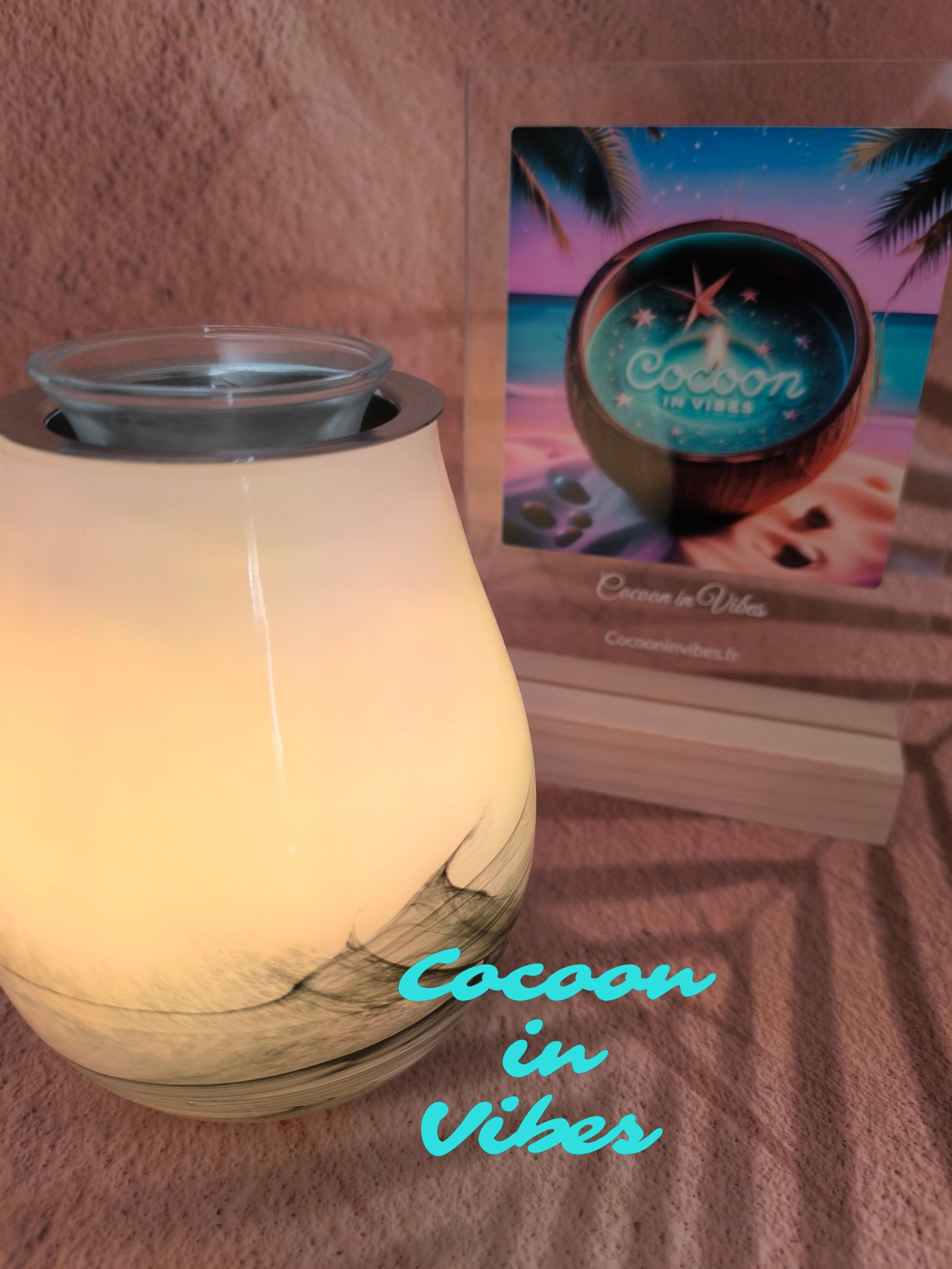 Lampe Diffuseur à chaleur douce avec changements de couleurs + 1 Sable Fondant 25ml Offert- Ambiance Cocooning et relaxante garantie