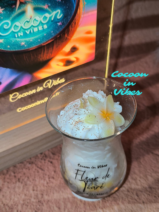 Bougie Gourmande Artisanale 110 g – Fleur de Tiaré